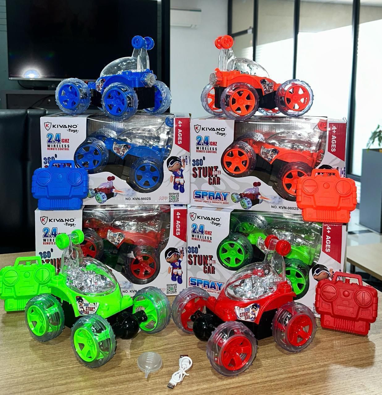 360° Stunt Spray Car Toy