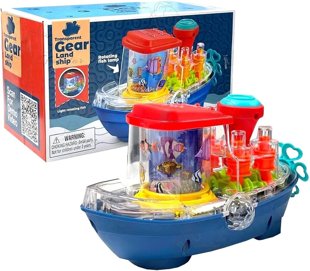 Transparent Gear Land Ship Toy