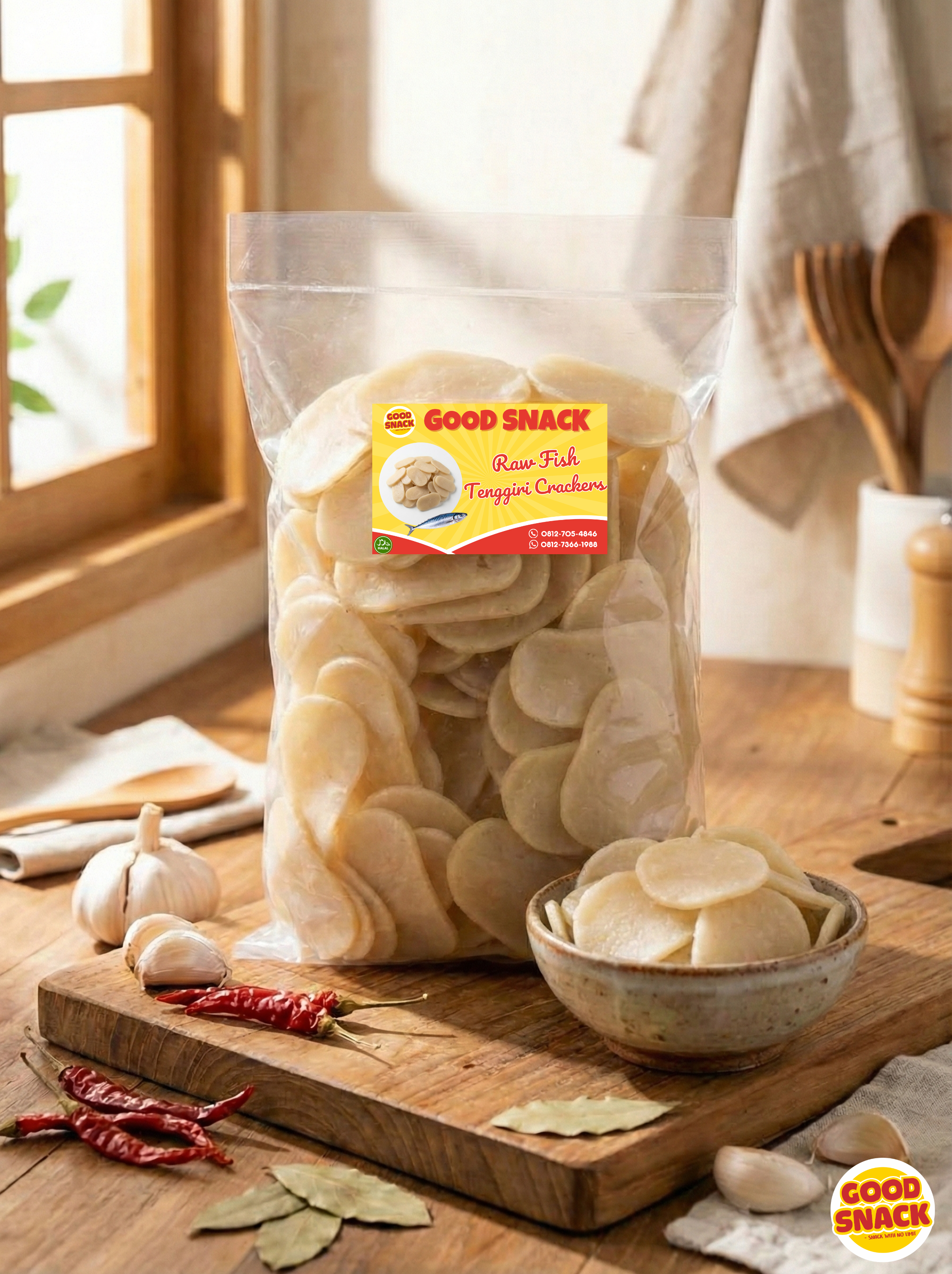 Raw Fish Tenggiri Crackers - Tanjung Pinang 500g