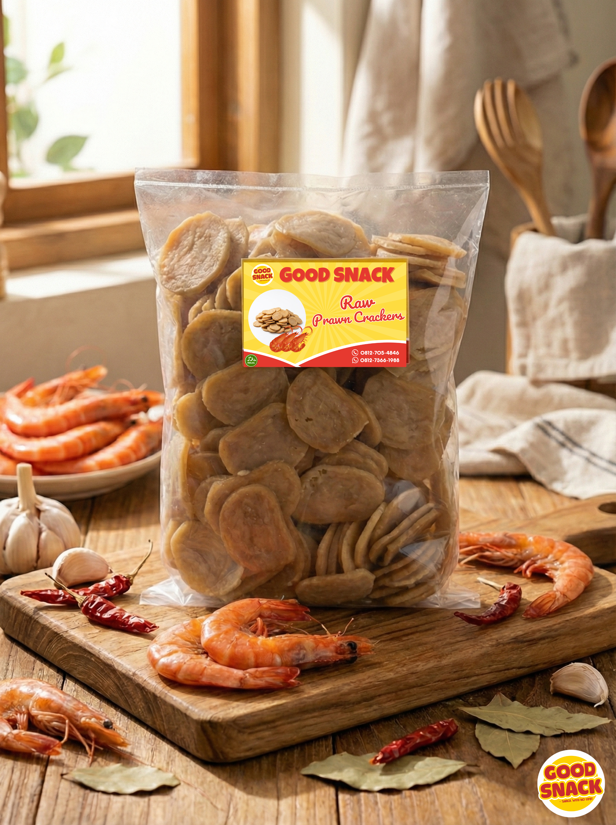 Raw Shrimp Crackers – Tanjung Pinang 500g