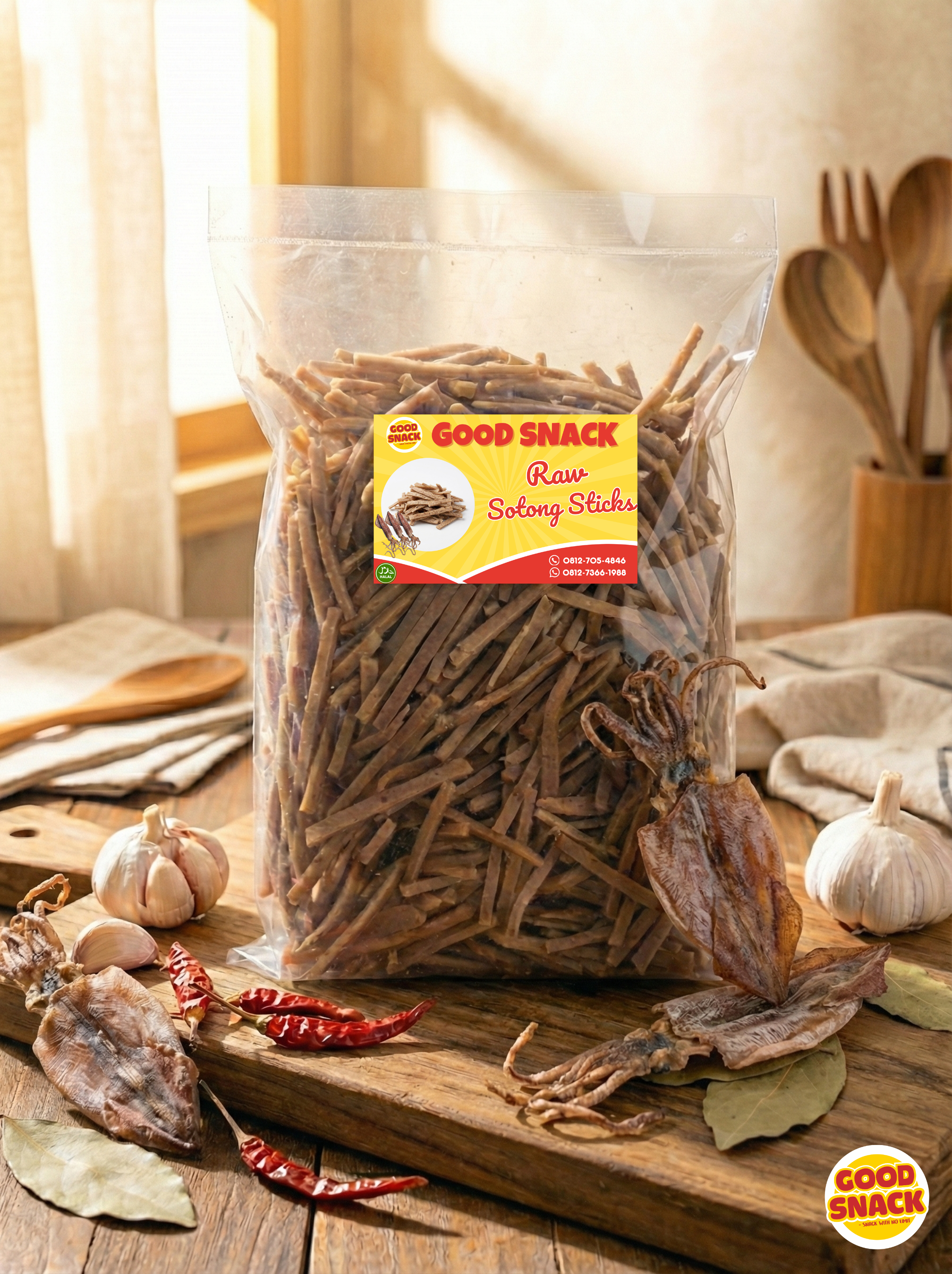 Raw Sotong Sticks 500g