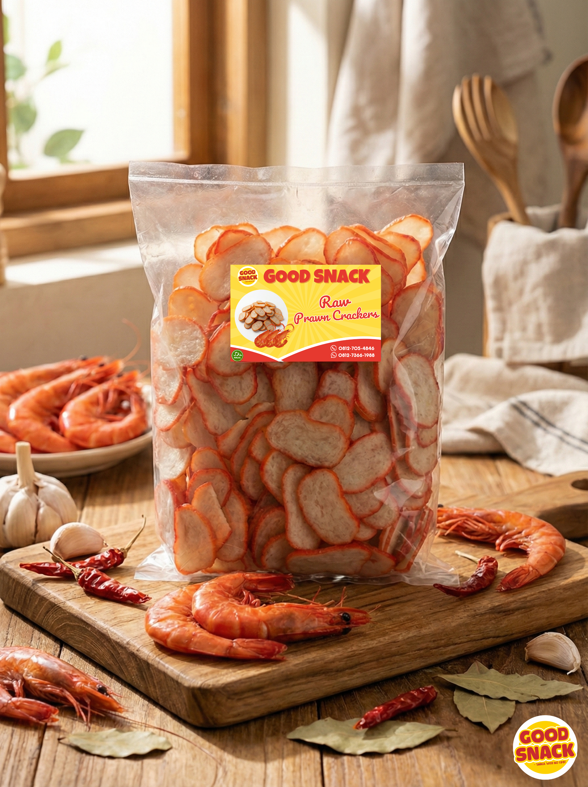 Raw Penuba Prawn Crackers 500g