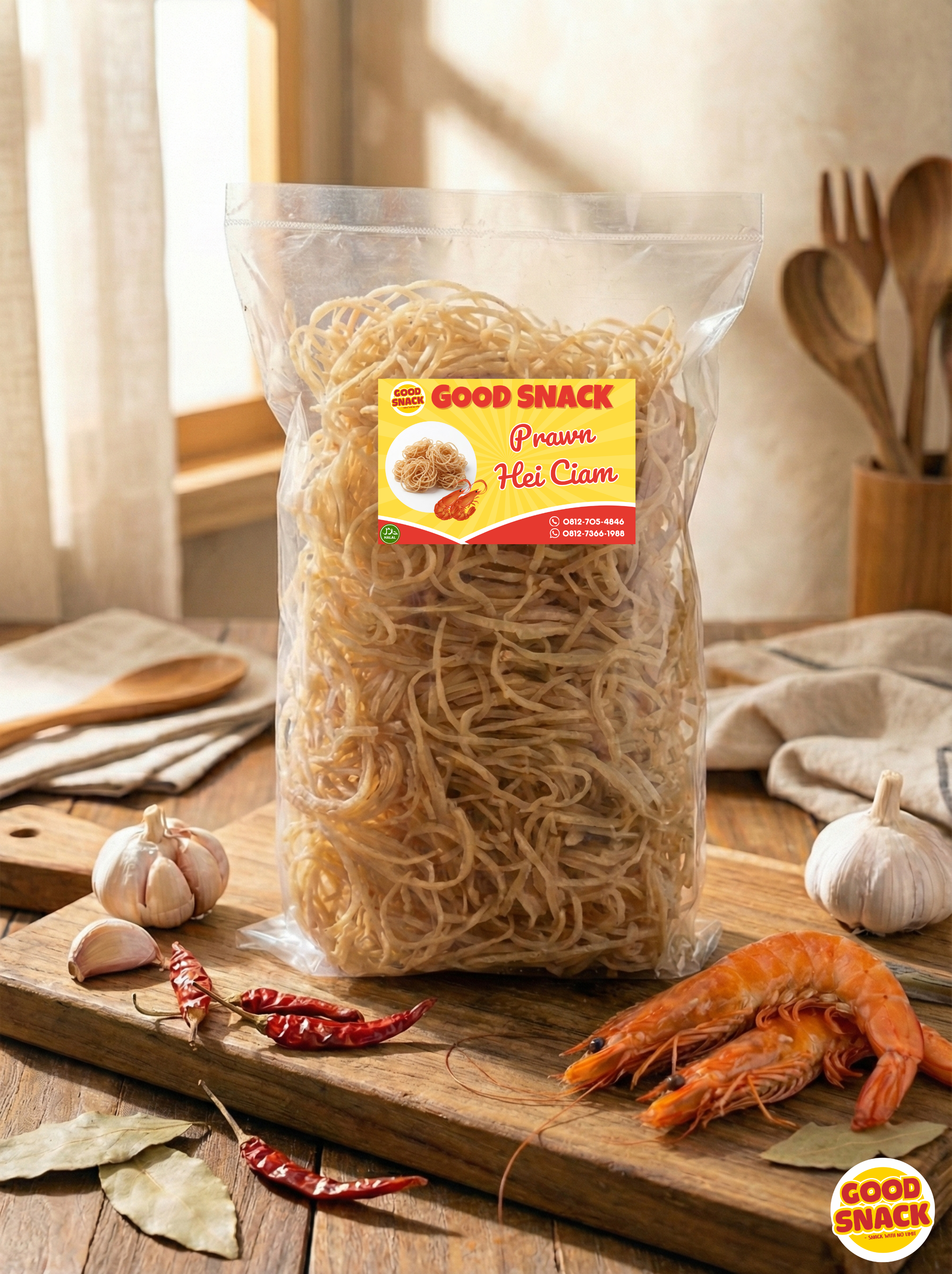 Raw Prawn Hei Ciam Crackers 500g