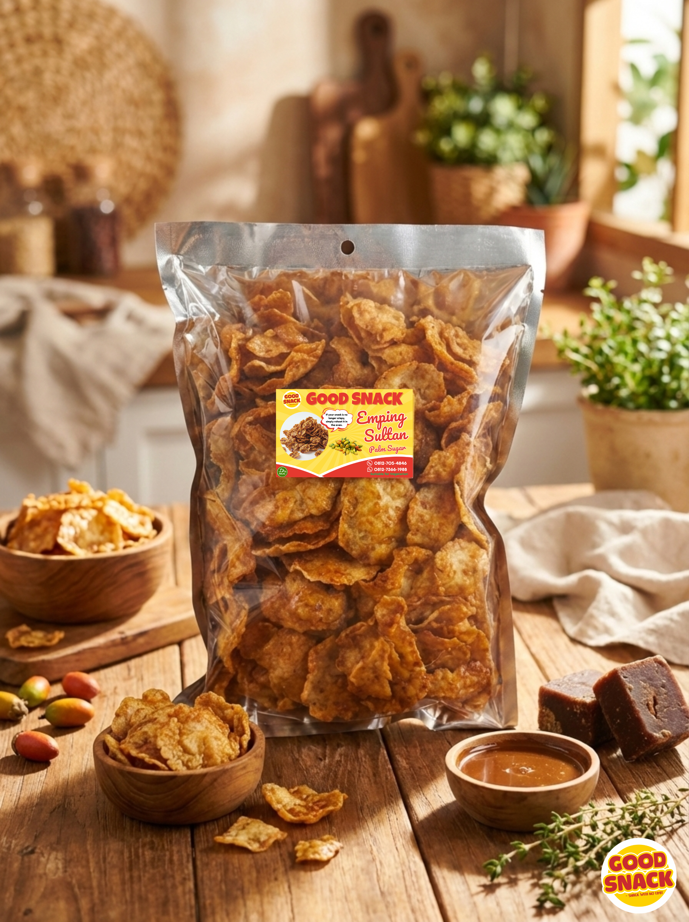 Emping Sultan Gula Aren (Palm Sugar)