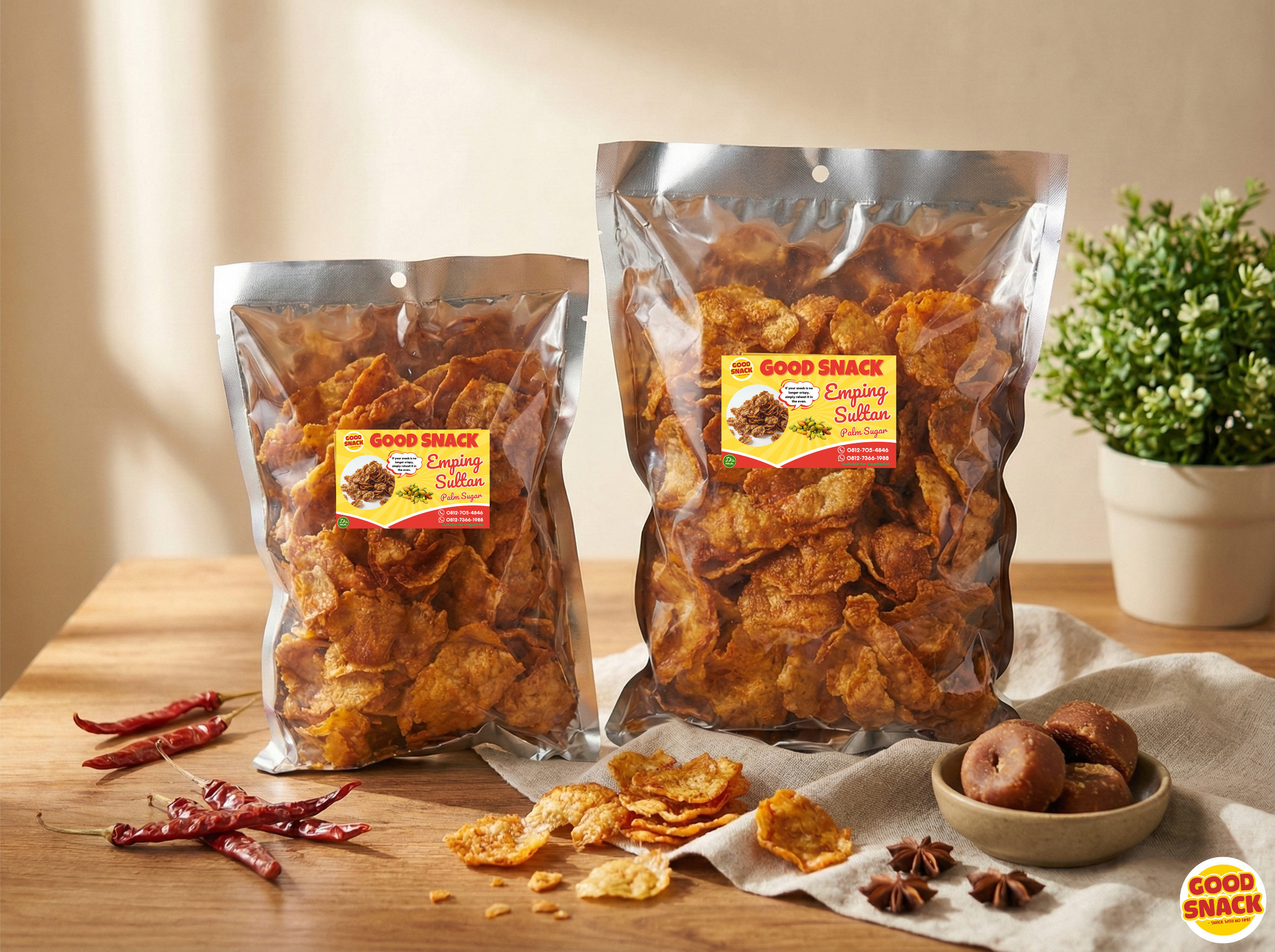 Emping Sultan Gula Aren (Palm Sugar)