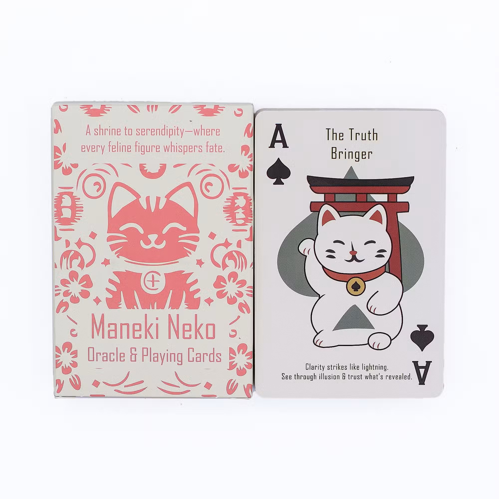 Fortune Cats Playing & Oracle Cards- Maneki Neko Deck
