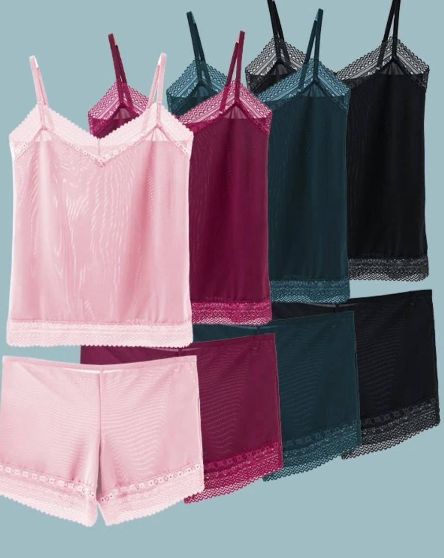 Pyjama léger short débardeur 