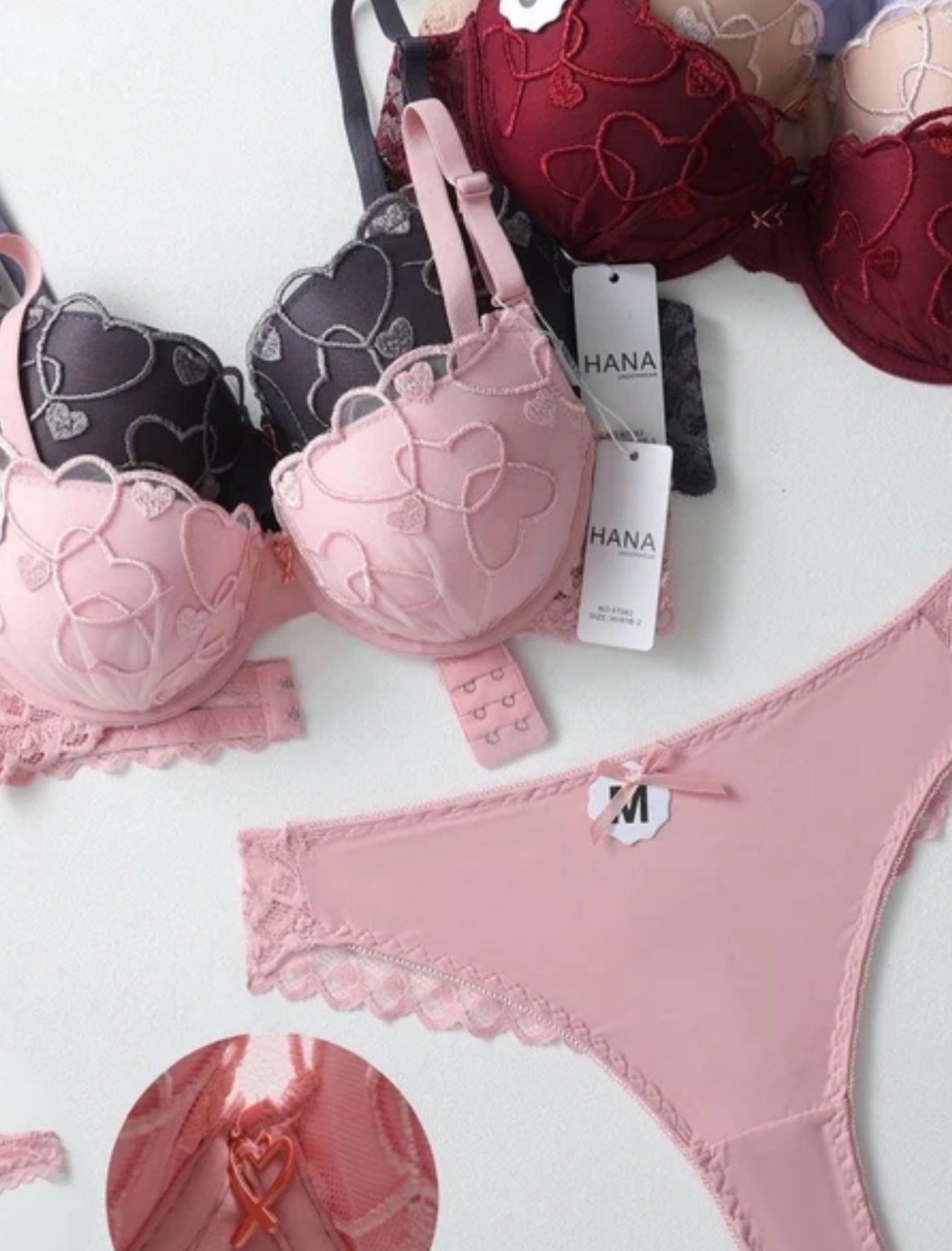 Ensemble de lingerie cœur