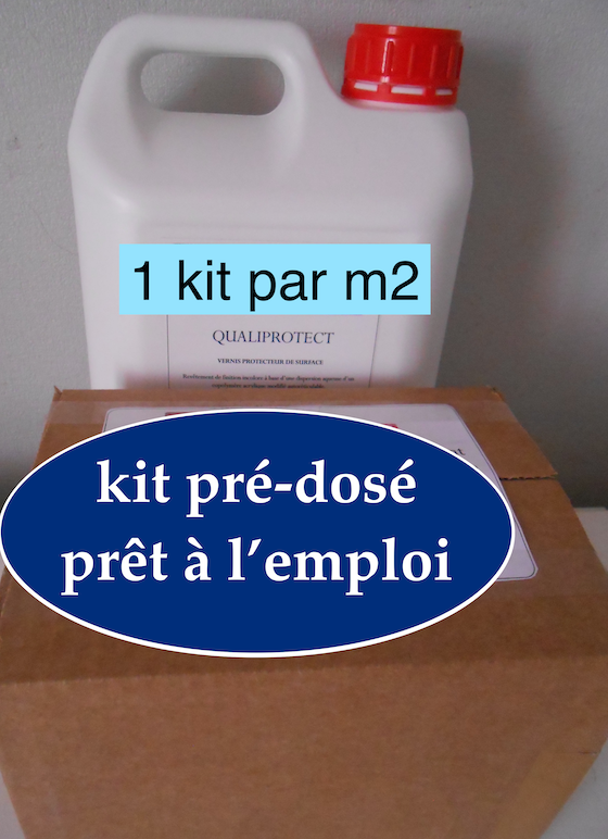 Kit béton drainant - 10 m2 + Qualiprotect 2 litres