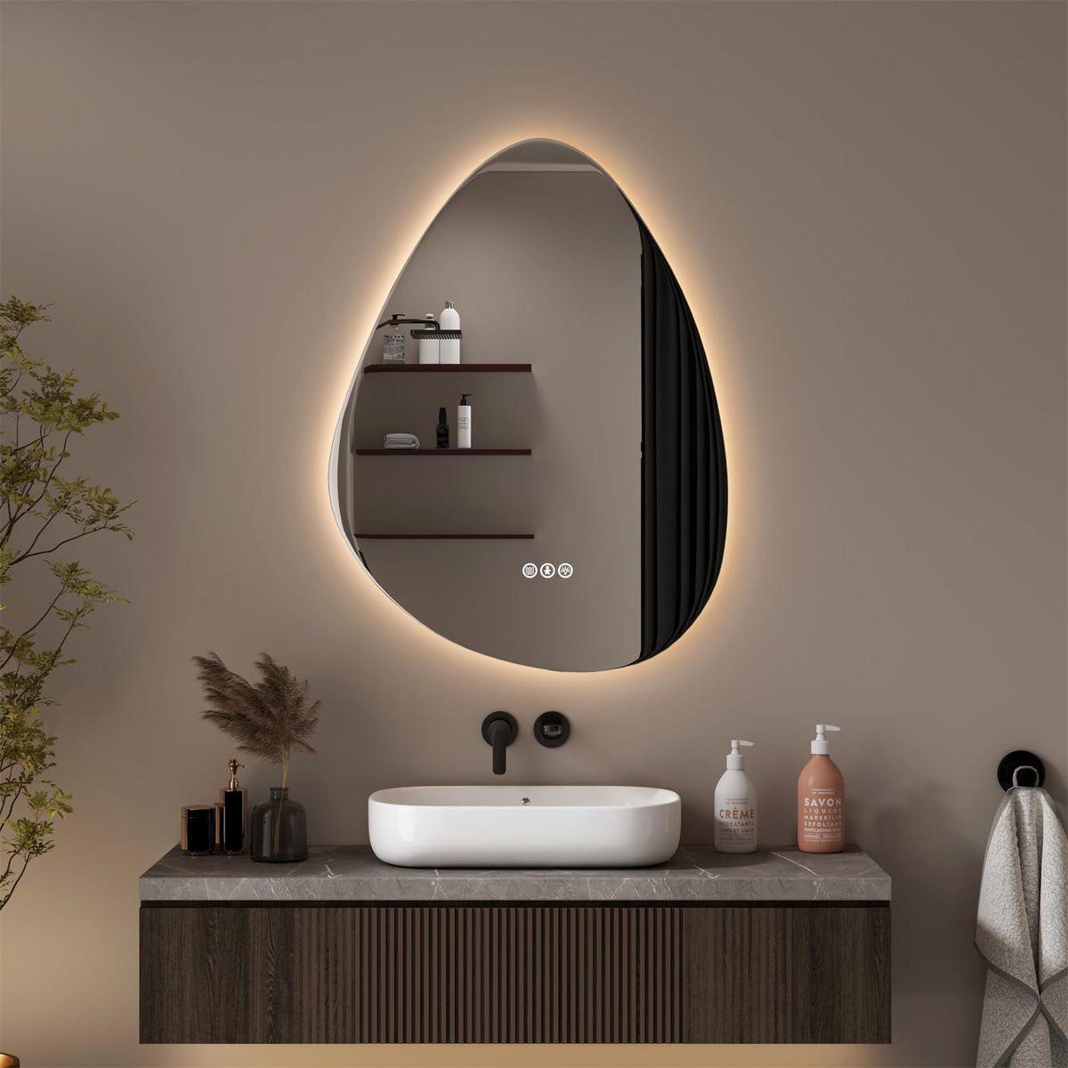 Modern Backlit Bathroom Mirror