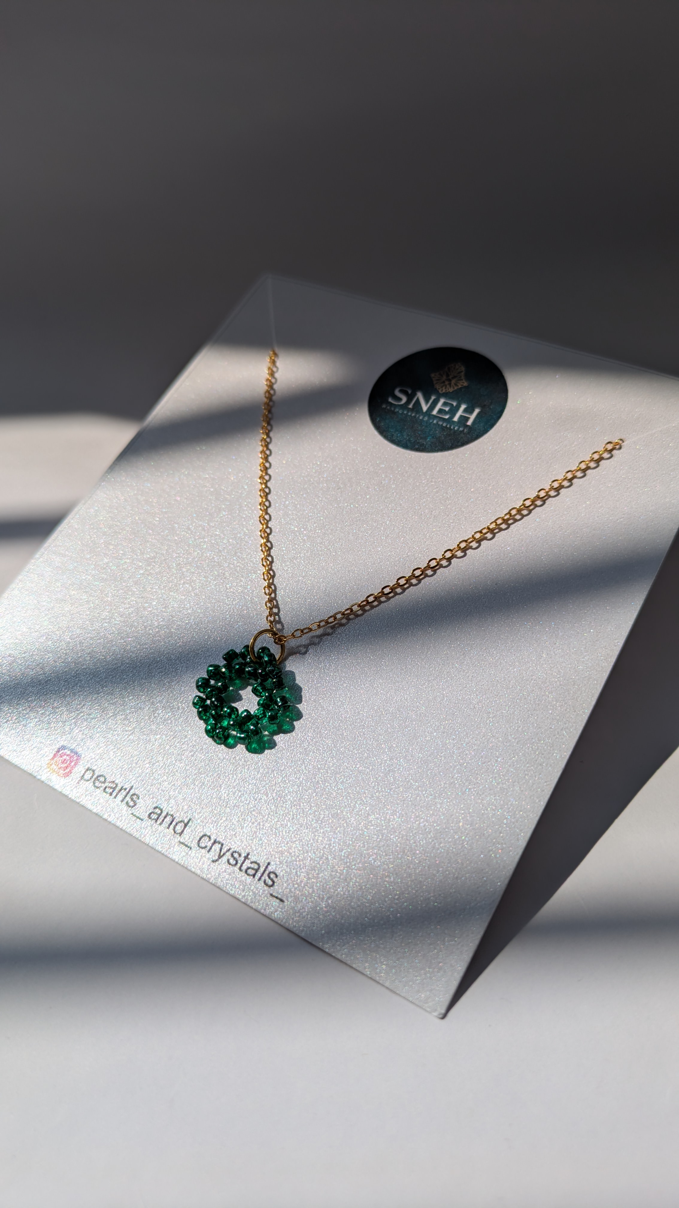 Green Beaded Neckpiece