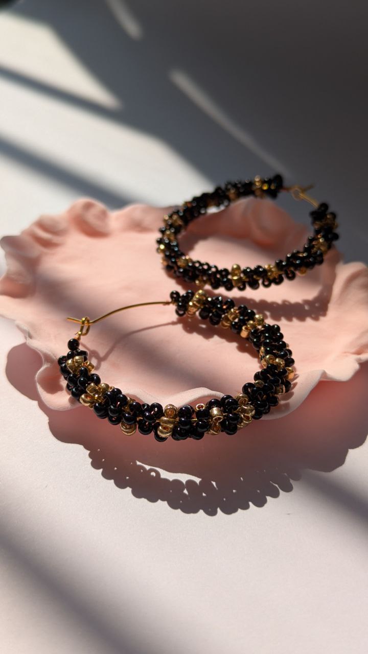 Beaded hoop Earrings