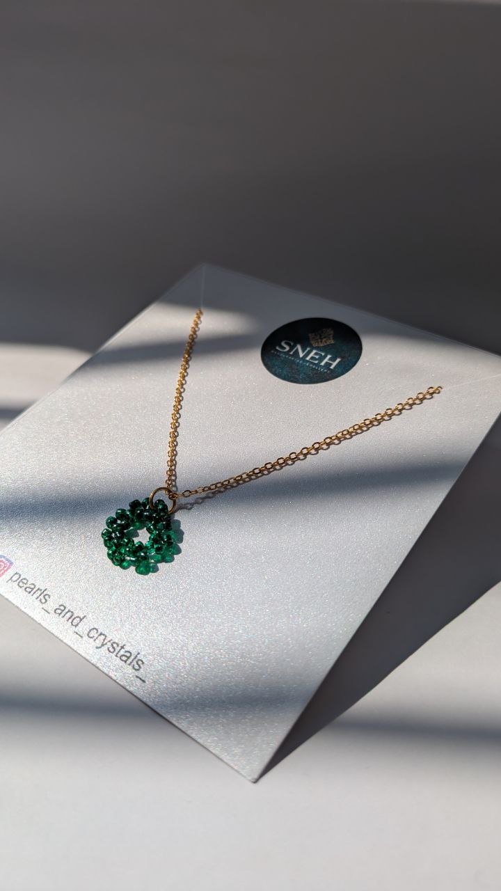 Green Beaded Neckpiece