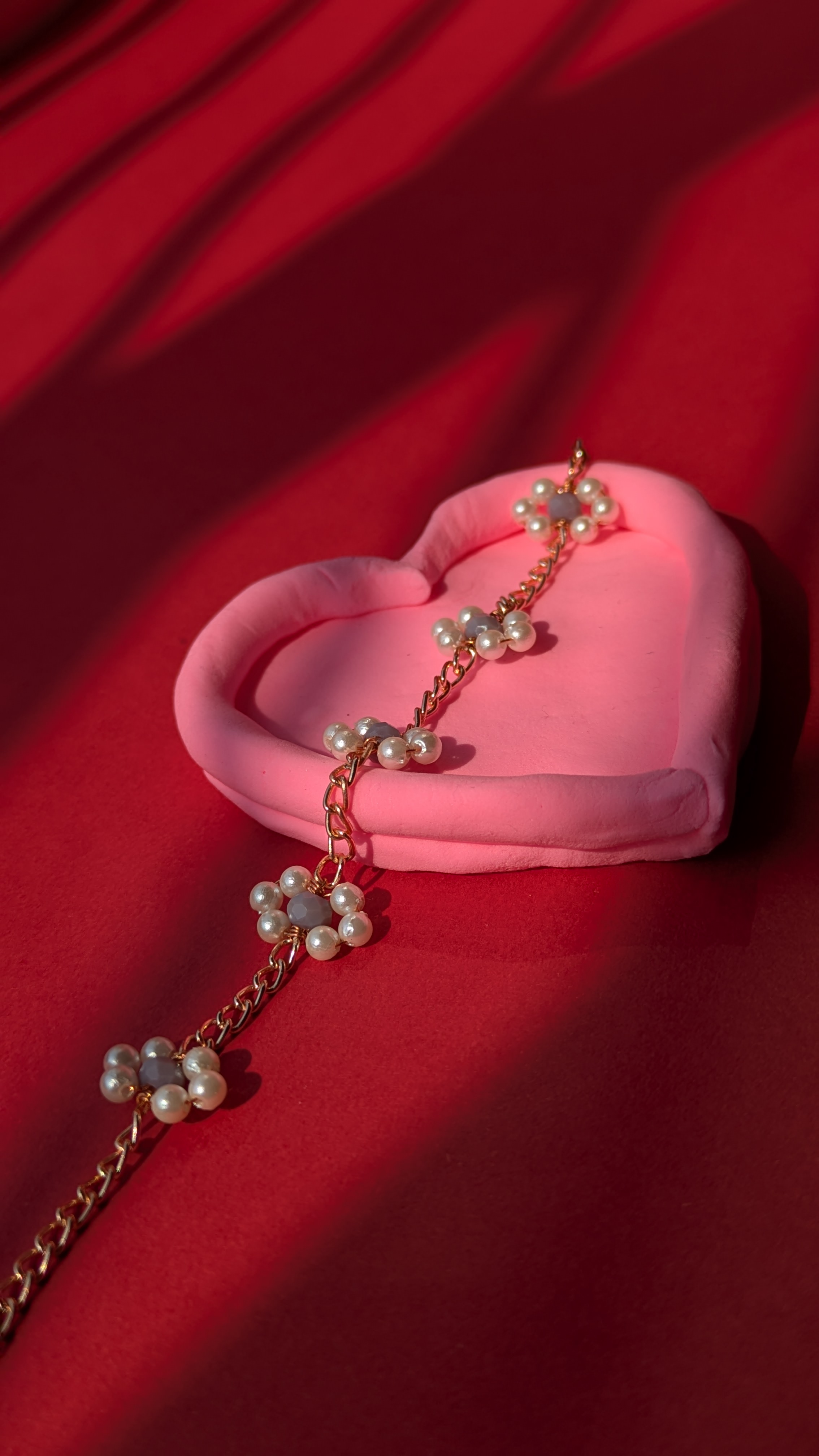 Pearl Bloom Chain Bracelet