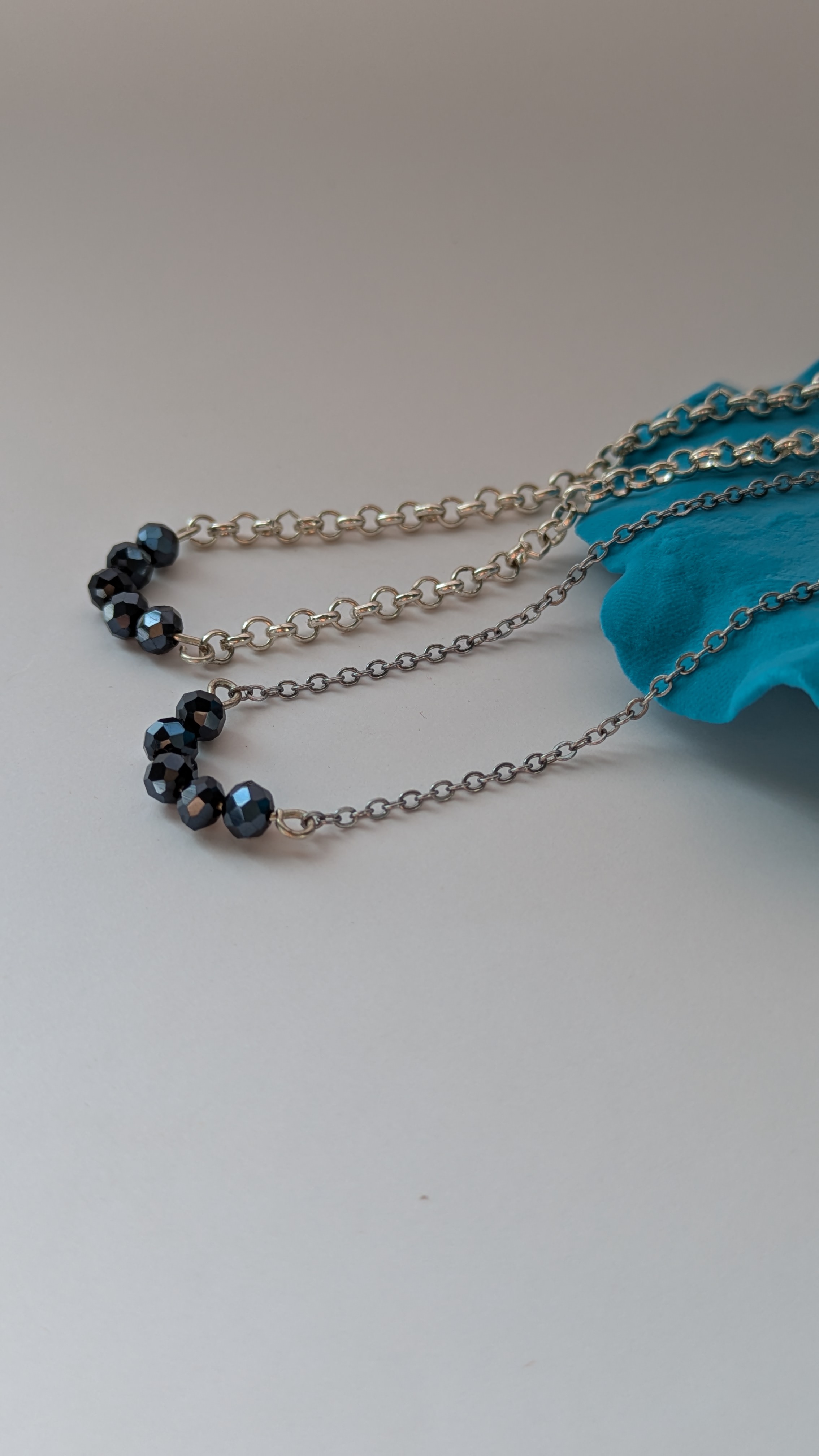 Midnight Crystal Drop Necklace