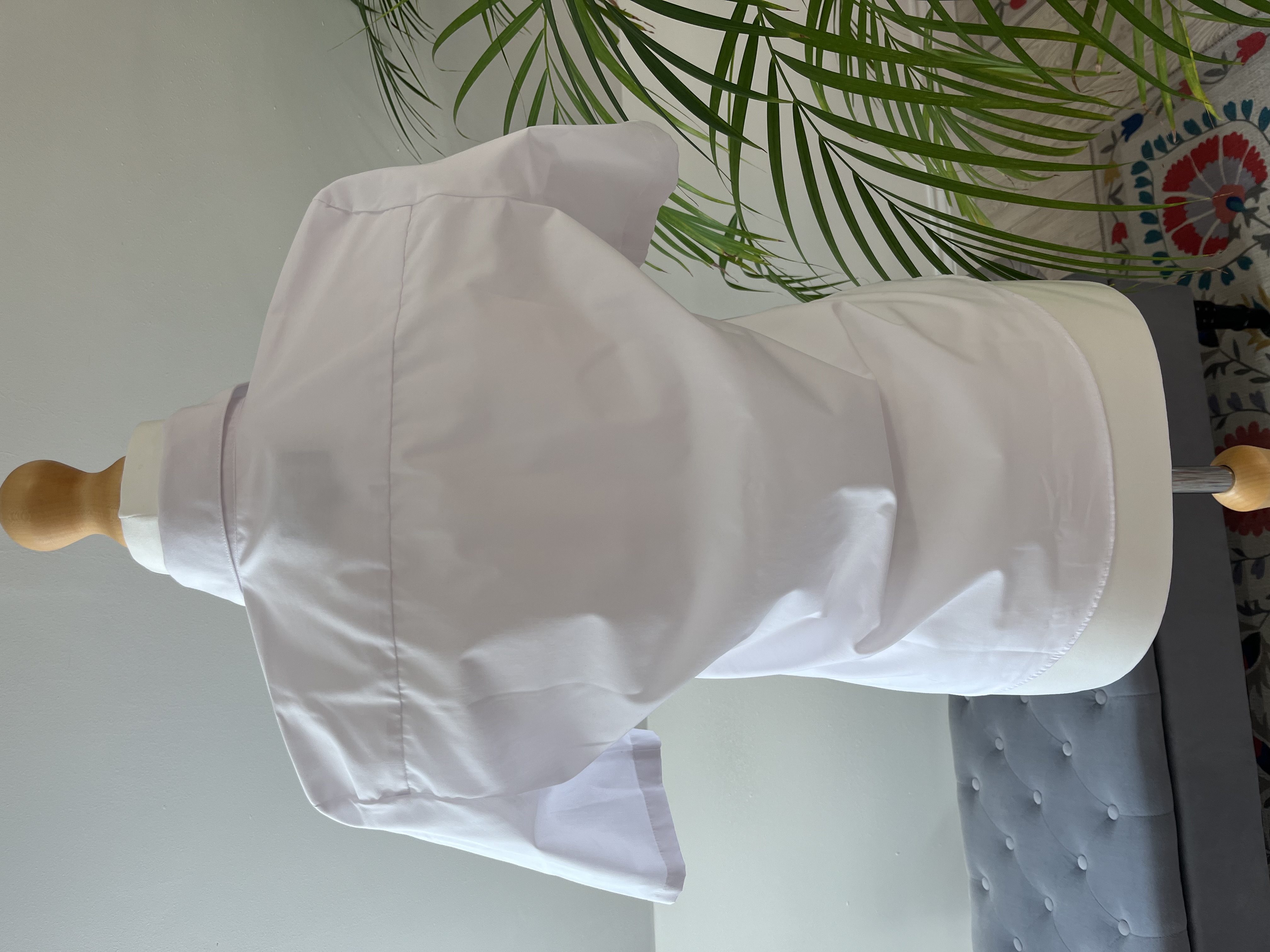 Classic White Button-Down Shirt