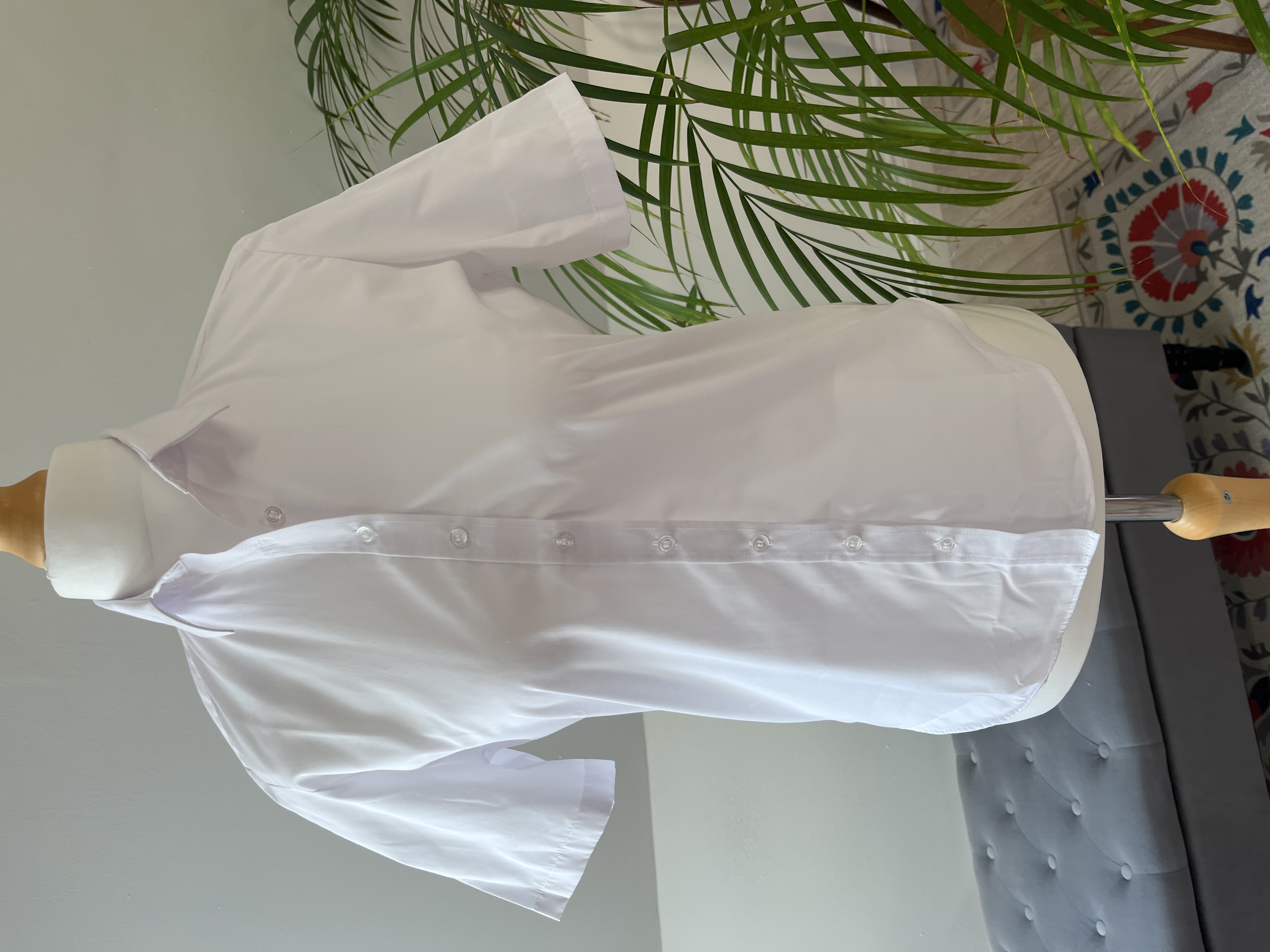Classic White Button-Down Shirt