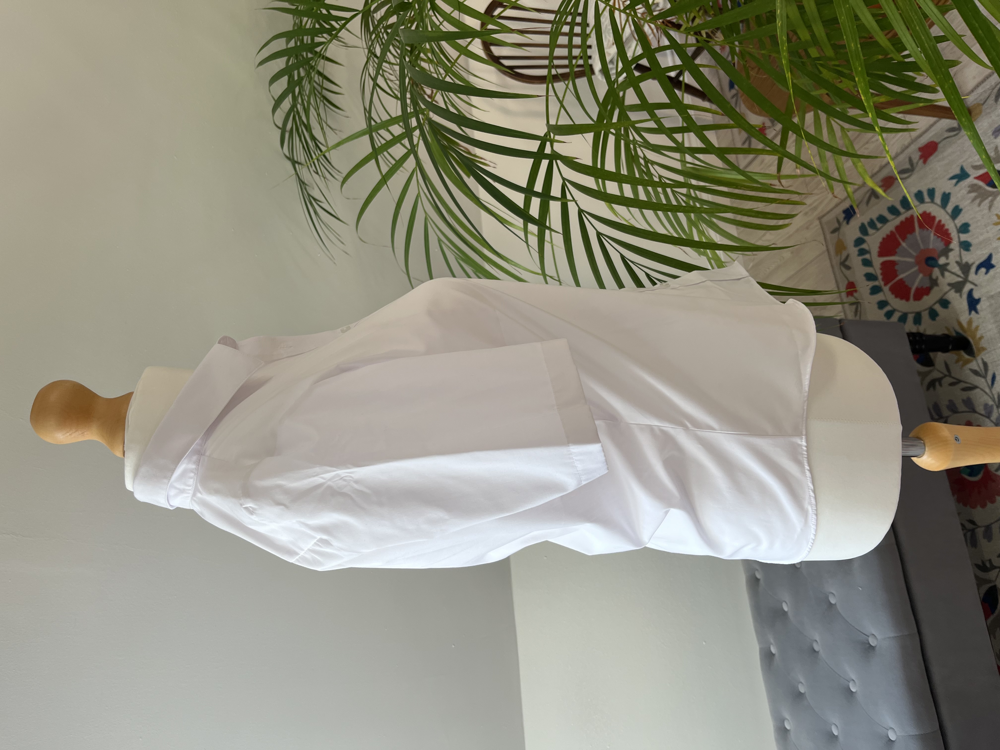 Classic White Button-Down Shirt