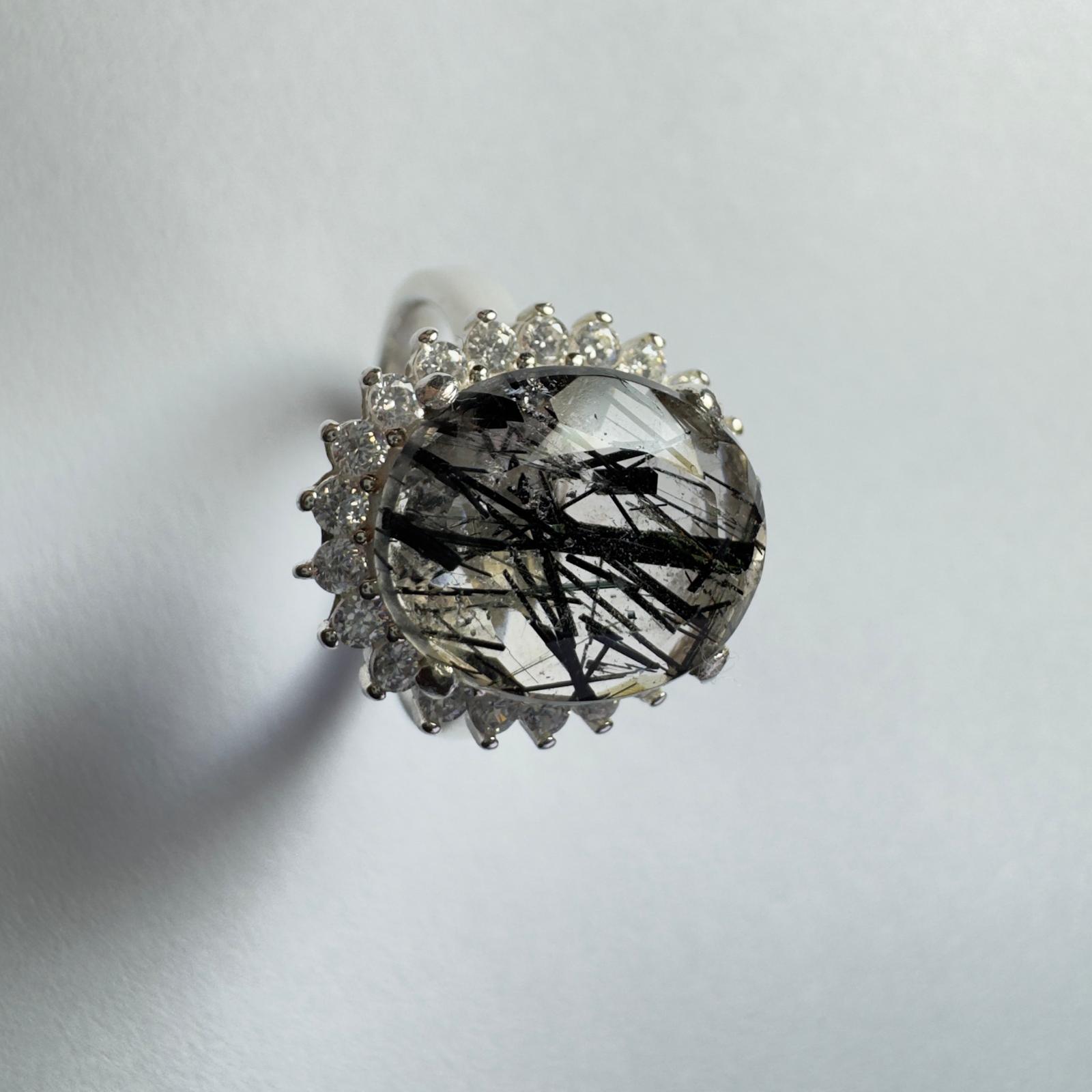 Rutilated Quartz Ring