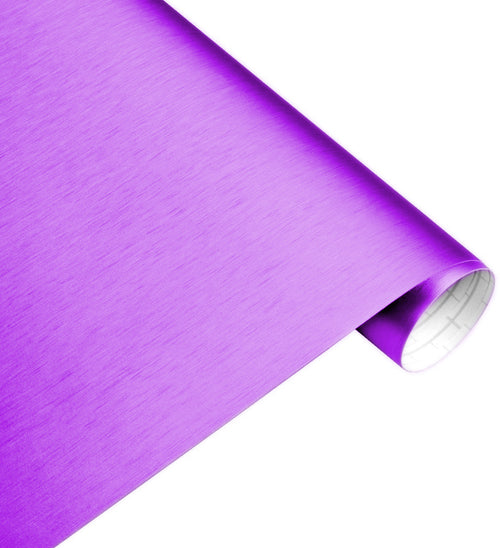 Wrapfolie Geborsteld Aluminium, keuze uit 7 kleuren