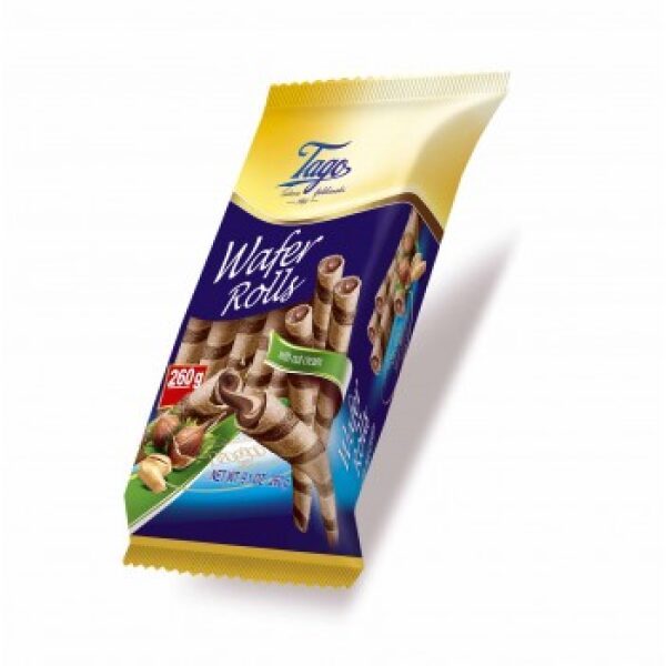 Tago Wafer Rolls Hazel Nut 260g