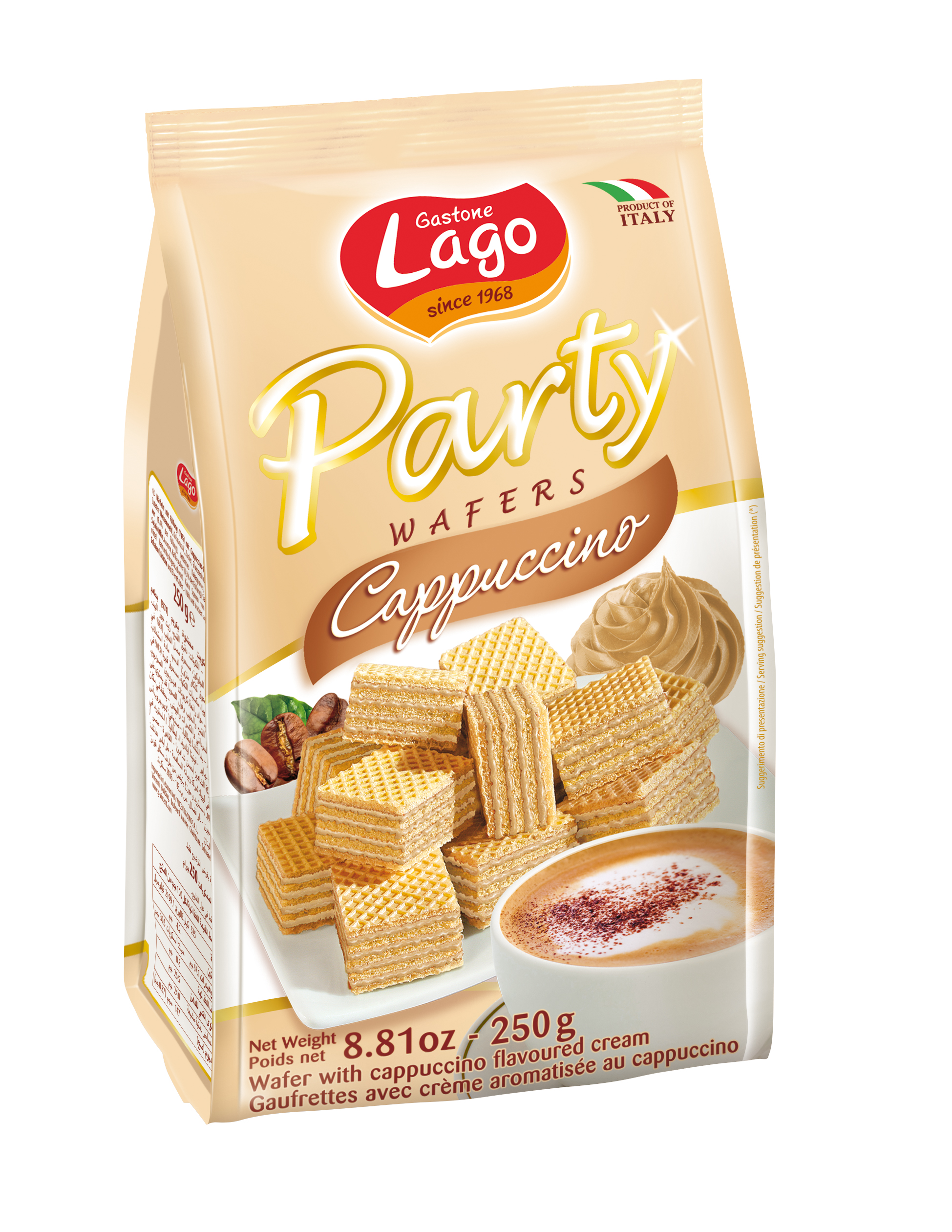 Lago Party Wafers Cappuccino