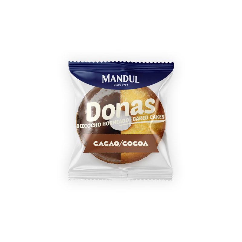 Mandul Donas Baked Cakes Cocoa Flavor
