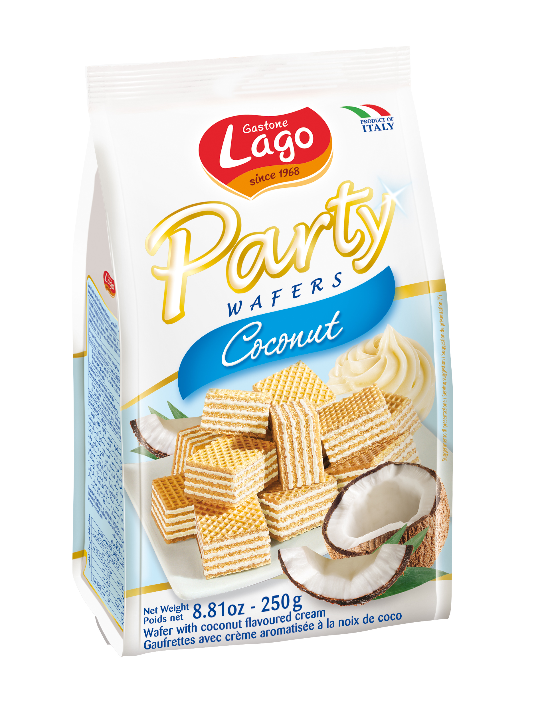 Lago Party Wafers Coconut