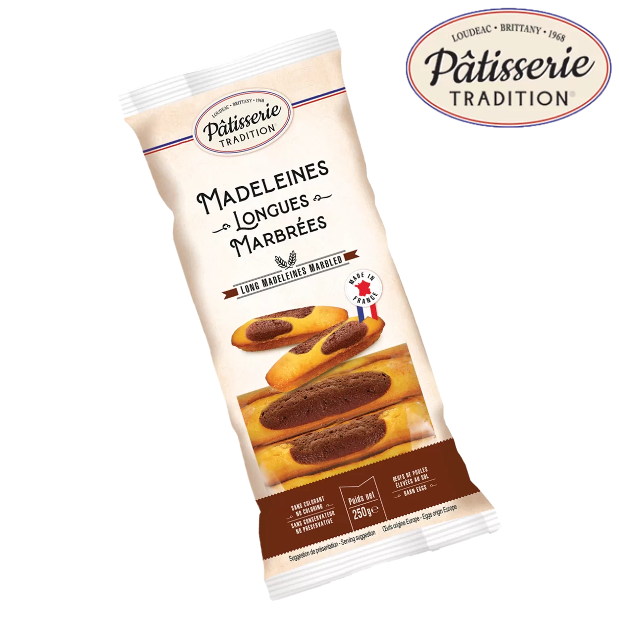 Madeleines Longues Marbrées