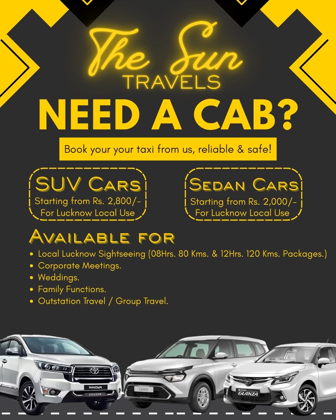 Local Taxi in Lucknow - Sedan Cab