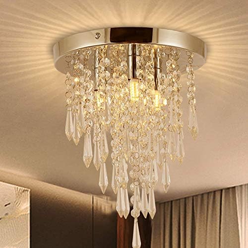 Crystal Flush Mount Ceiling Light
