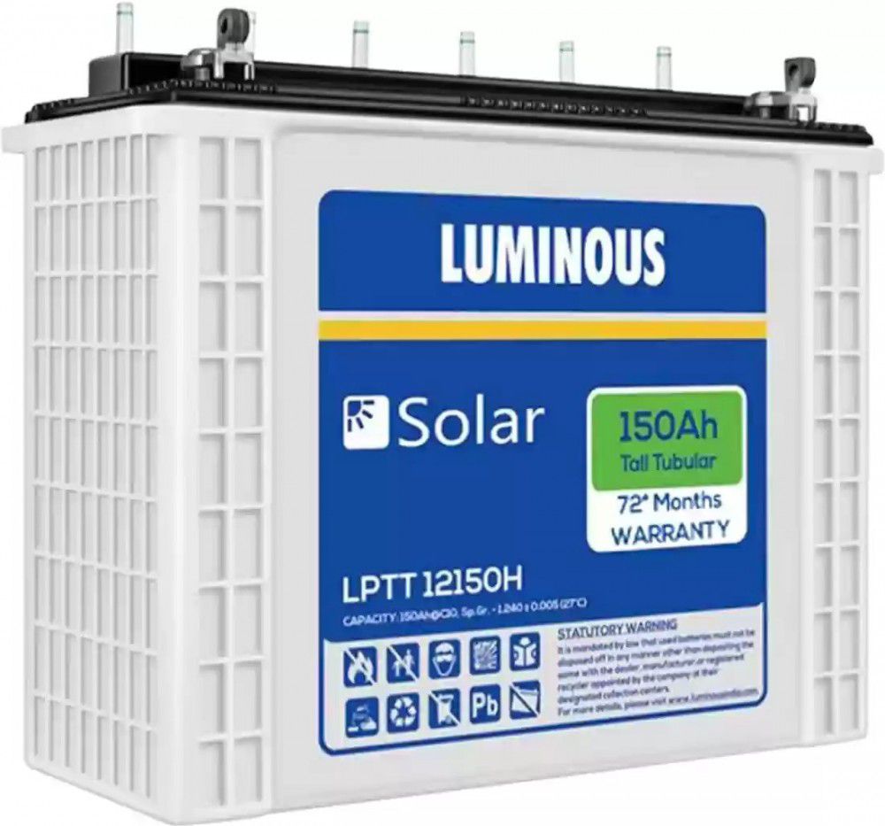 Luminous Solar Tall Tubular Battery 150Ah
