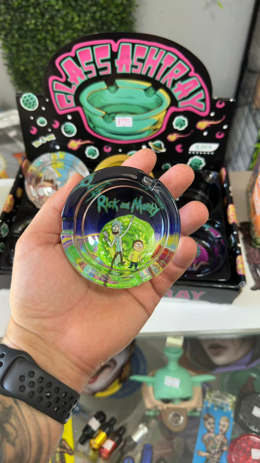 Cenicero de Vidrio Rick and Morty