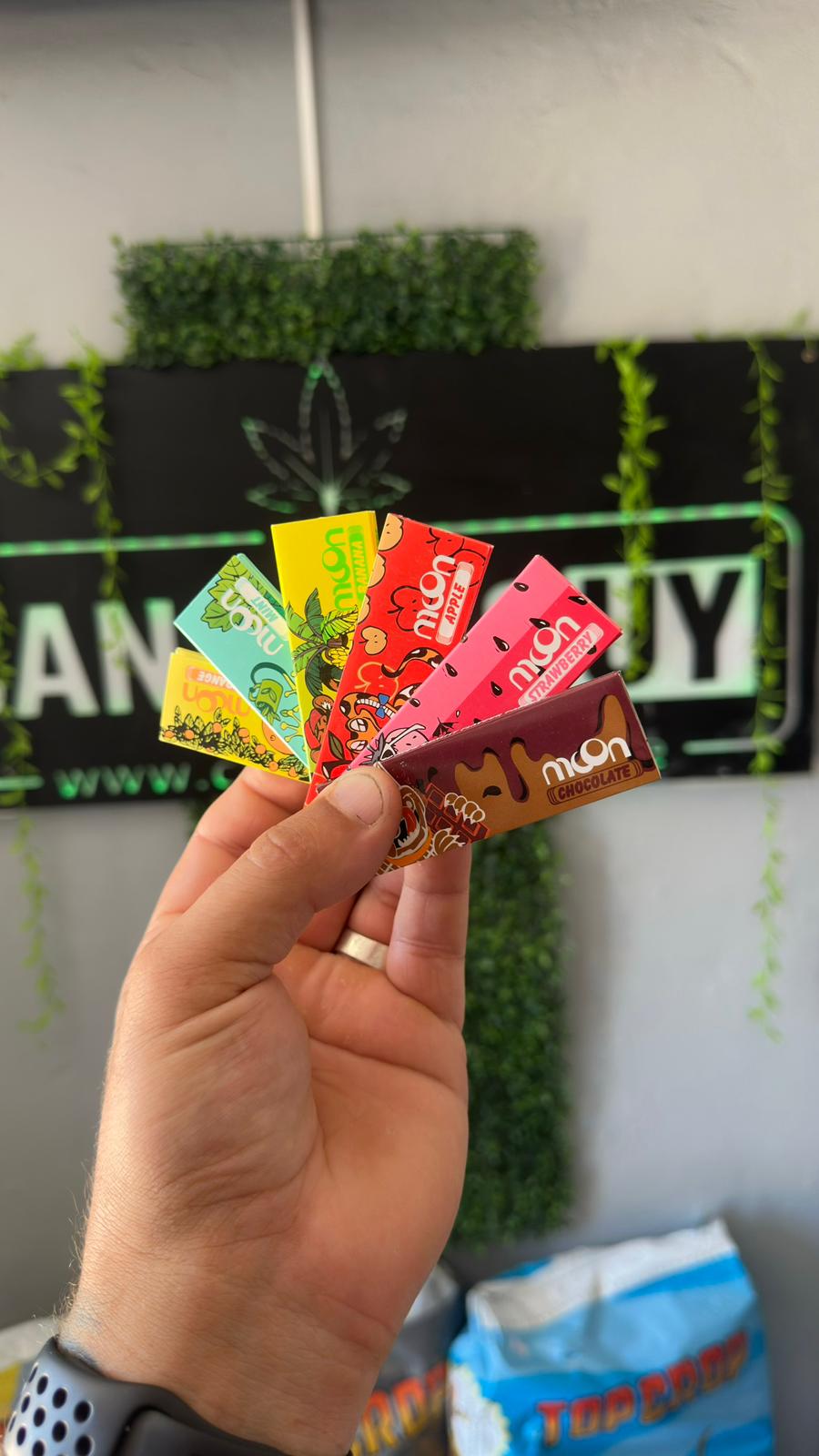 Hojillas saborizadas