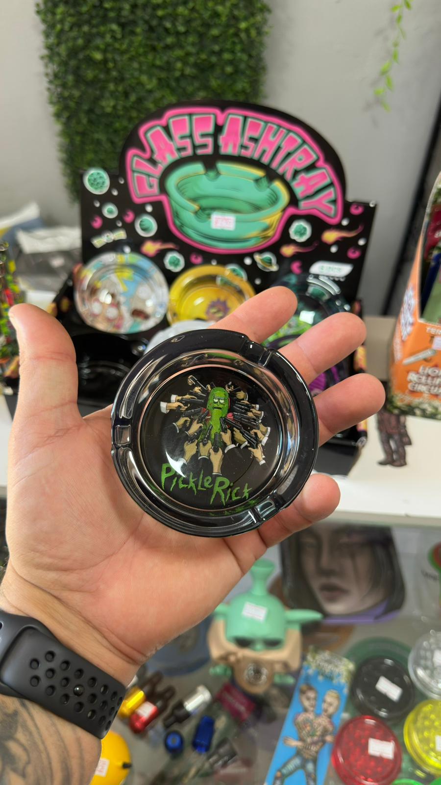 Cenicero de Vidrio Rick and Morty