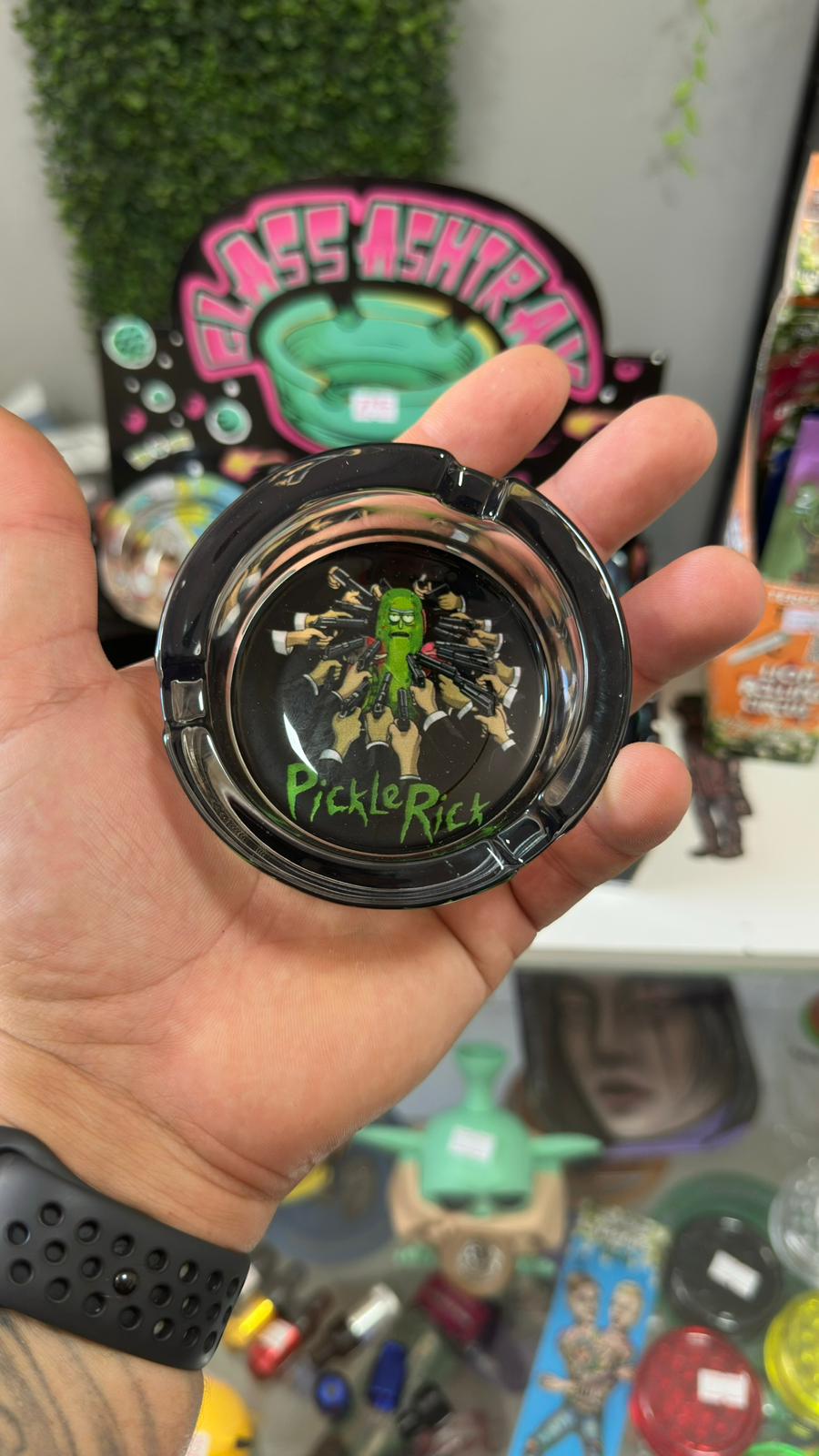 Cenicero de Vidrio Rick and Morty