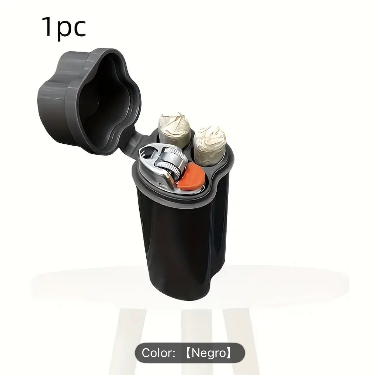 Box porta encendedor y dosCigarros hermético.