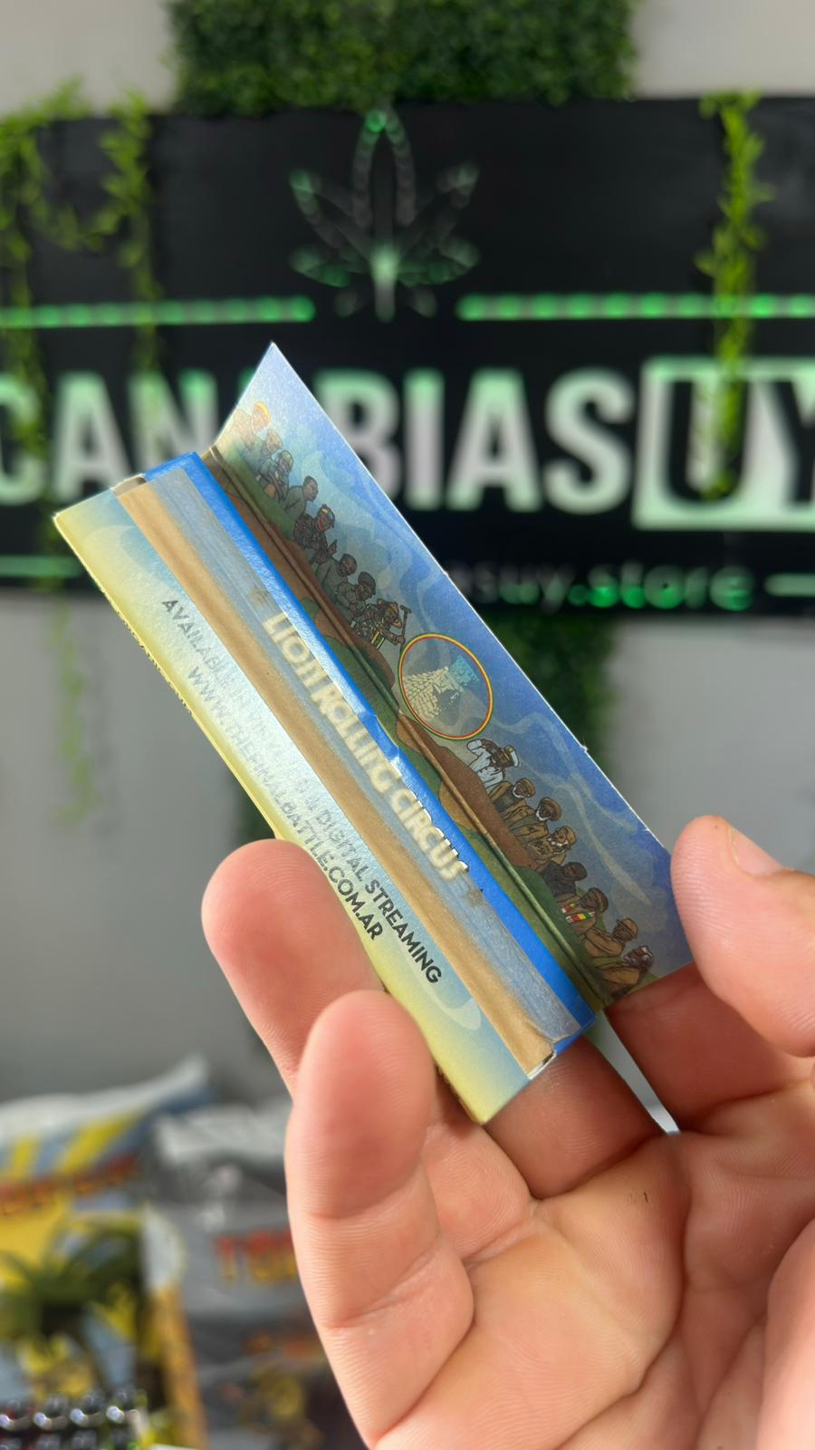  Hojillas Lion Rolling Circus – Edición Reggae (King Size)