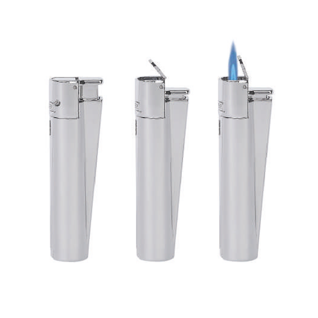 Encendedor Clipper Catalitico Jet Flame Silver