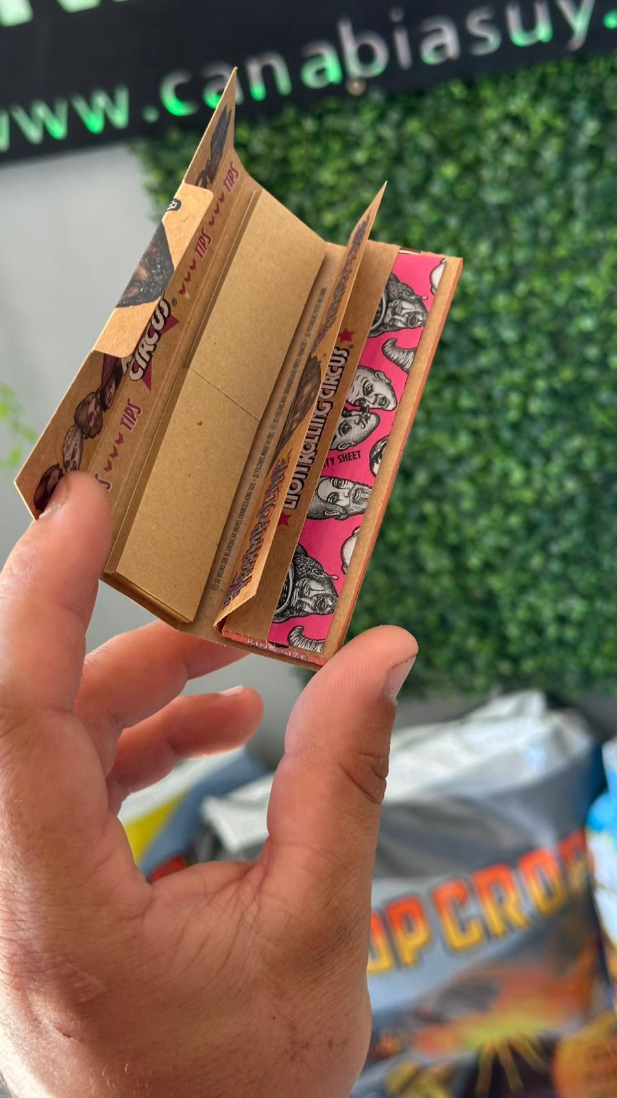  Hojillas con Tips King Size Lion Rolling Circus