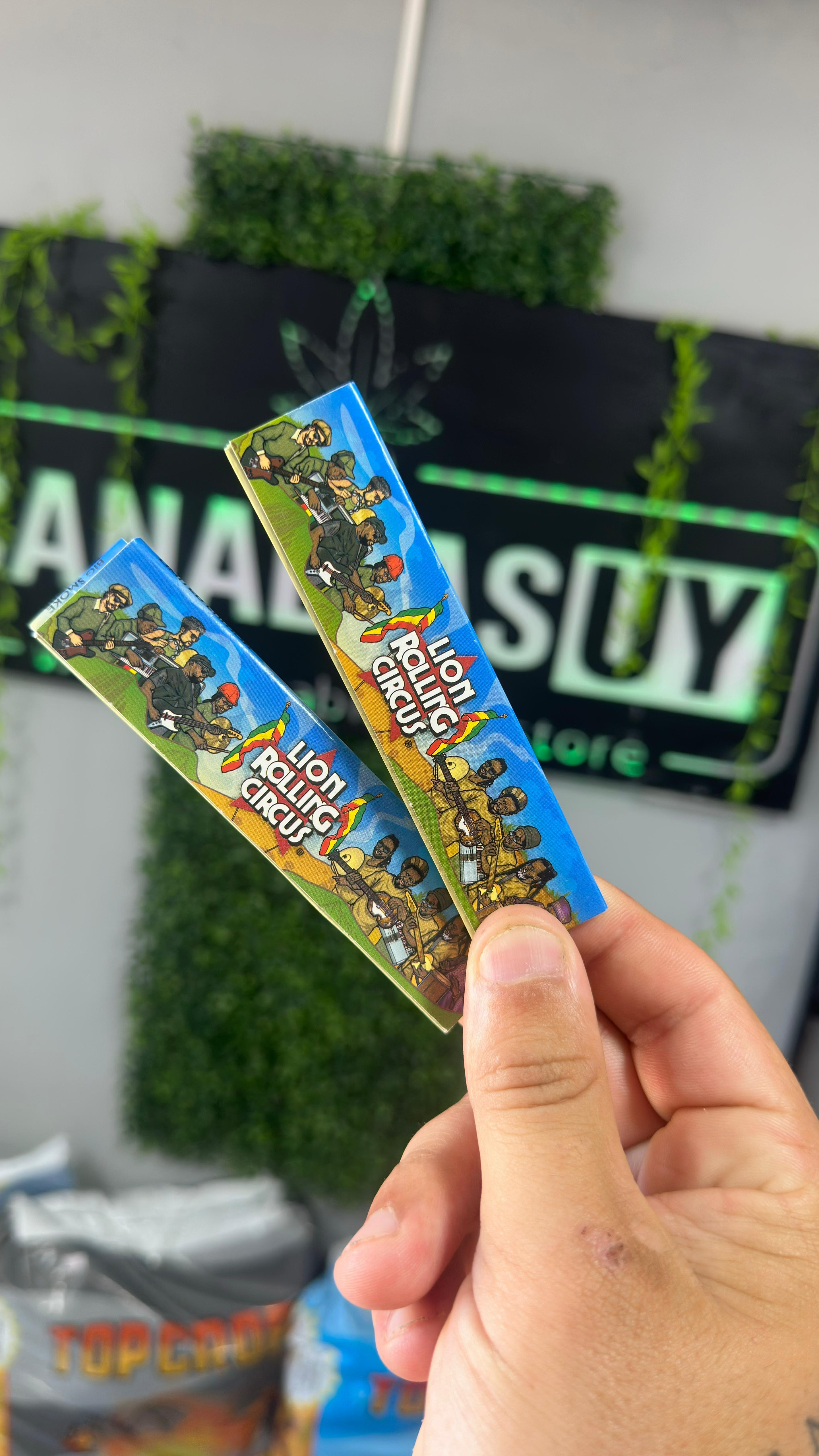  Hojillas Lion Rolling Circus – Edición Reggae (King Size)