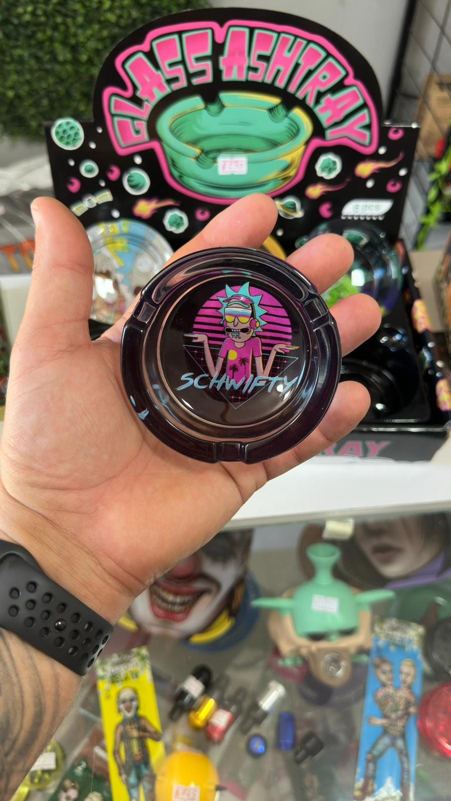 Cenicero de Vidrio Rick and Morty