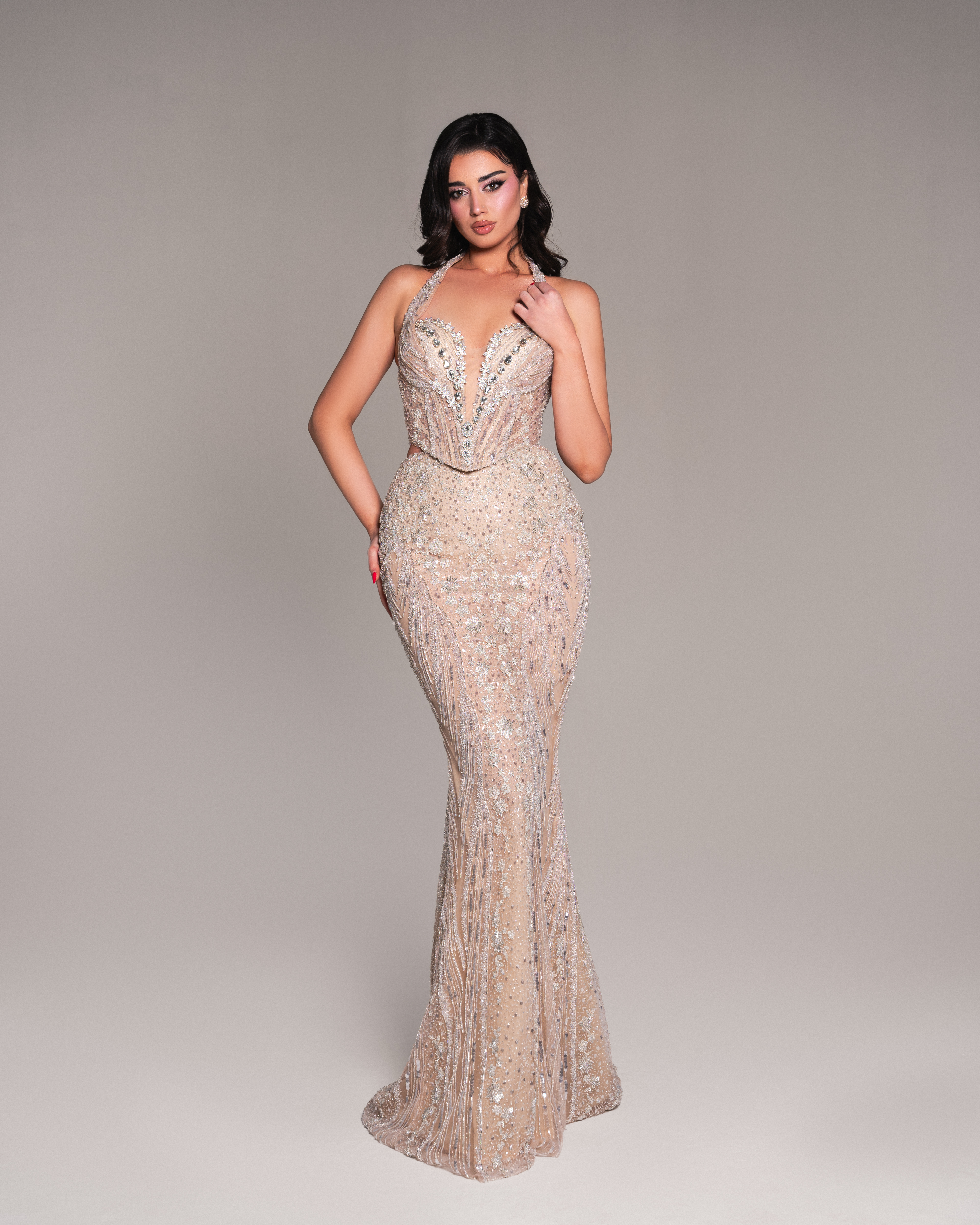 Le Brielle - Spring Collection -  Daisy Beige Dress