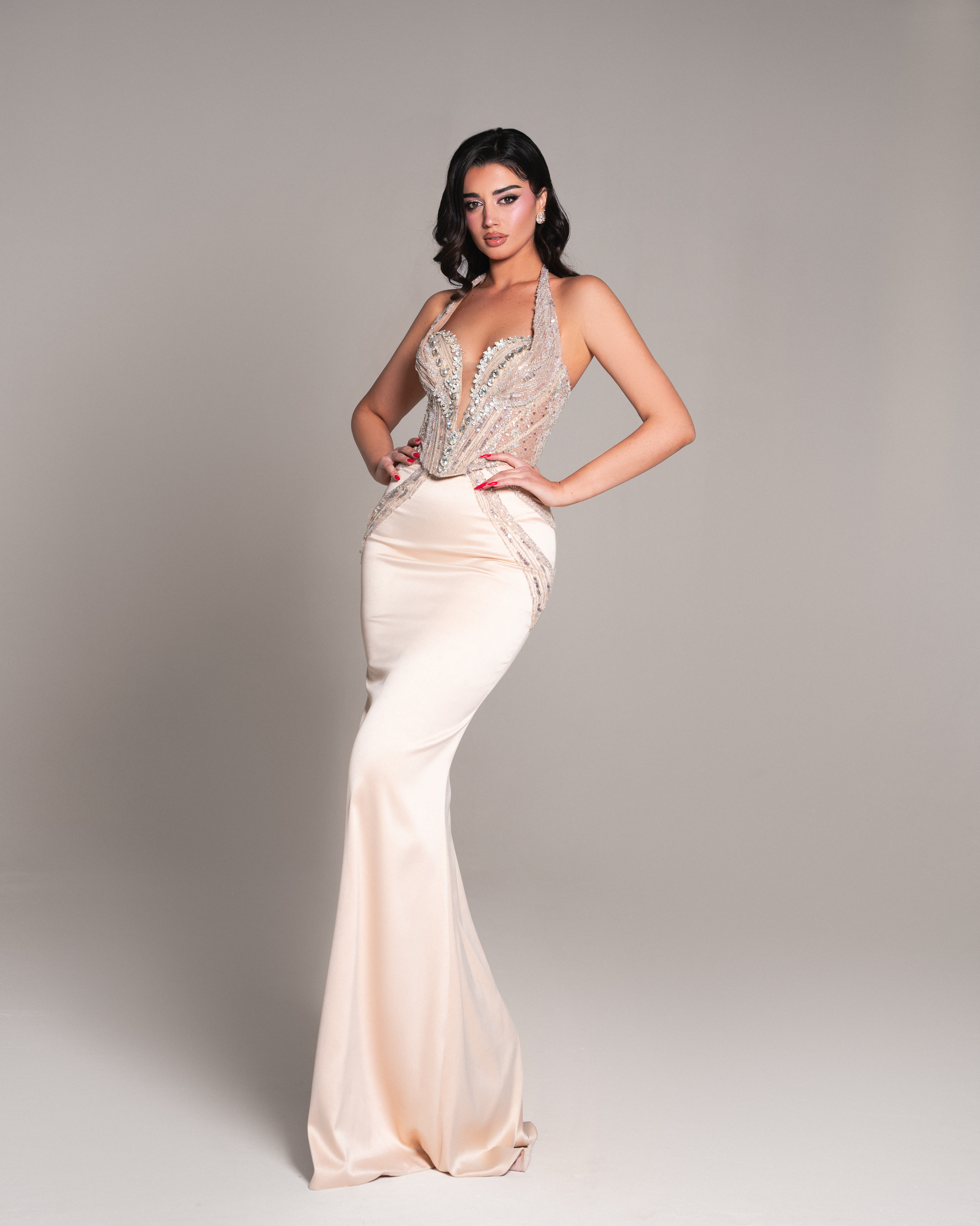 Le Brielle - Spring Collection - Hazel Mix Satin Dress