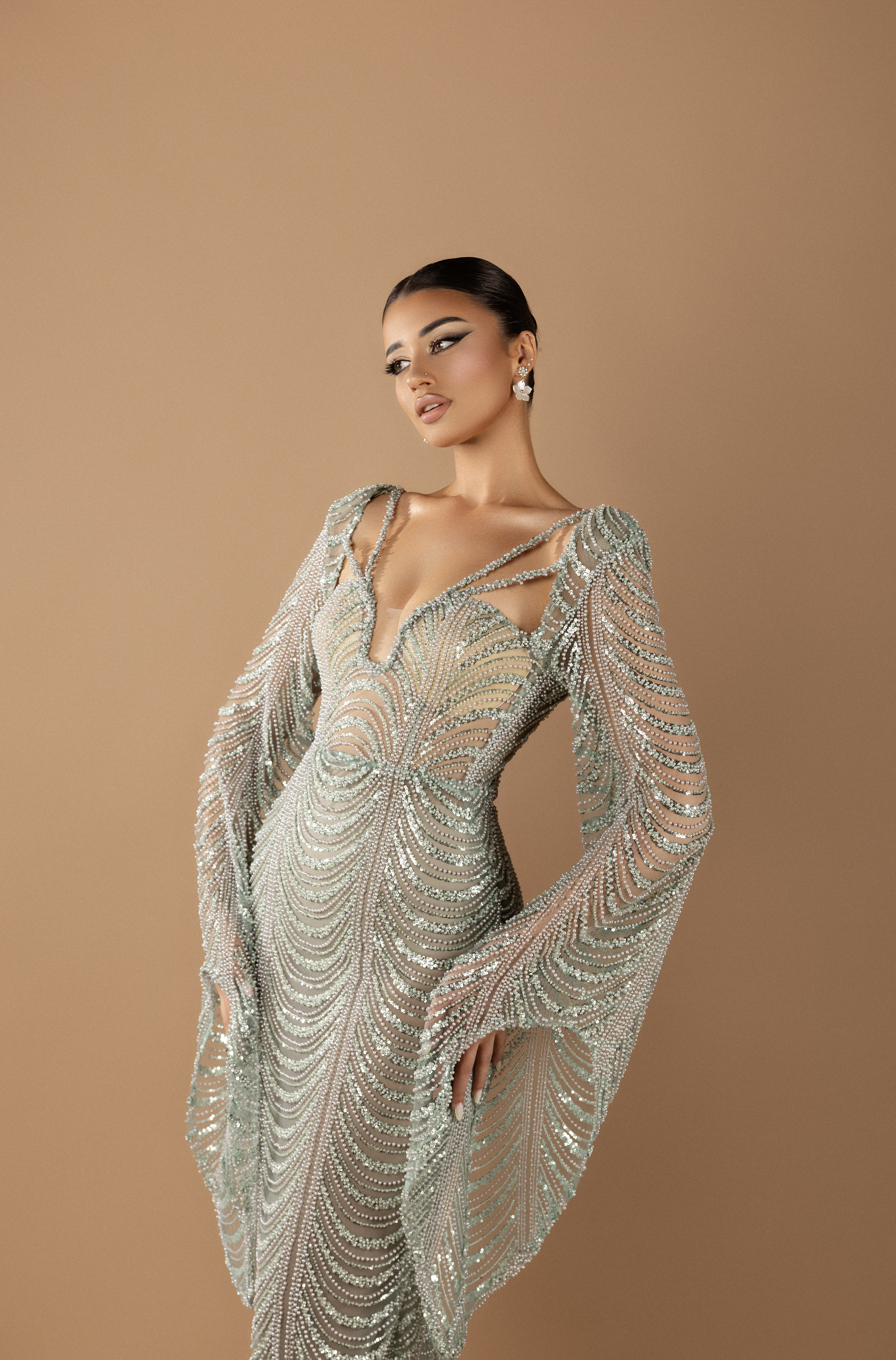 Asael Collection - Sage x Tulle Dress