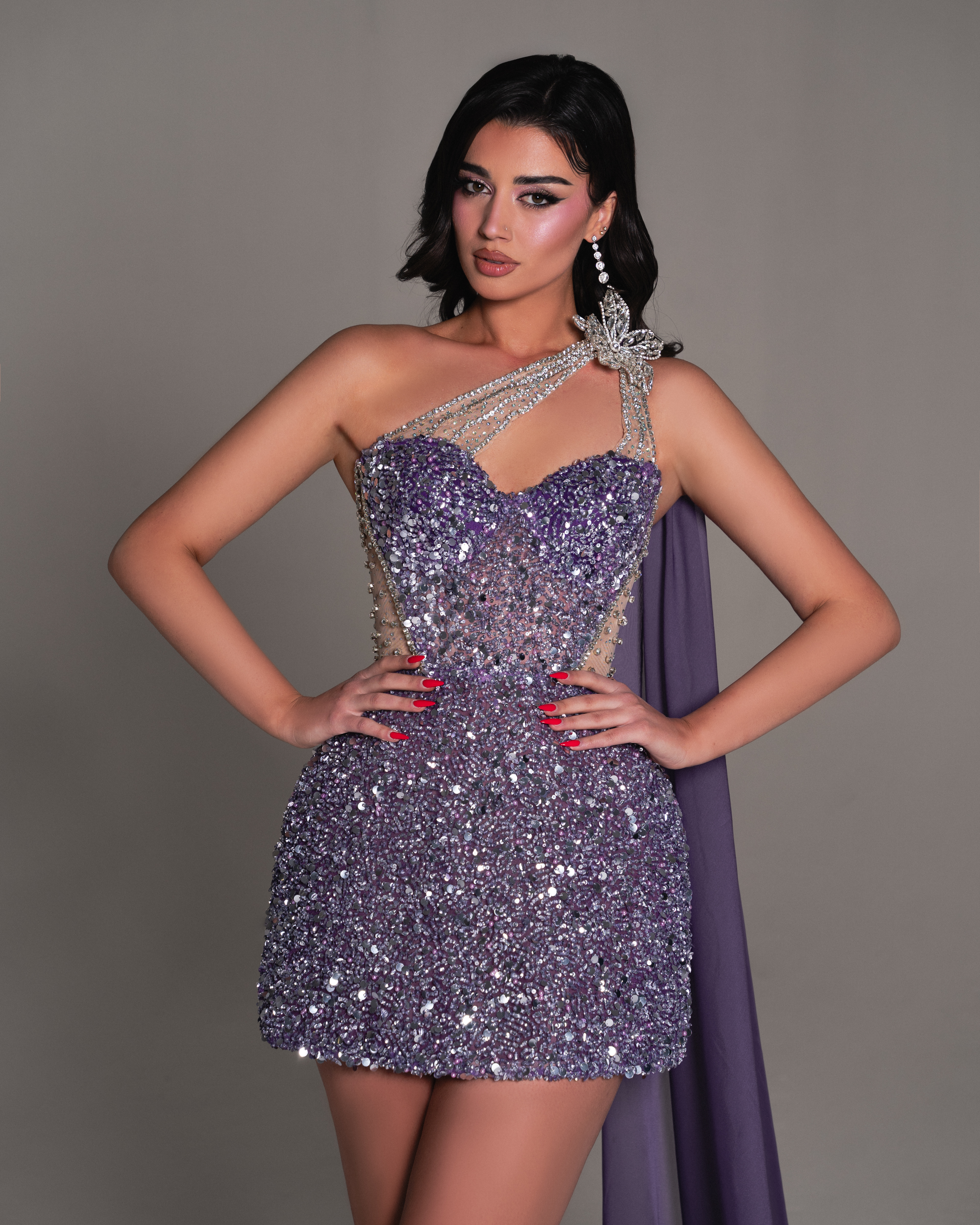 Le Brielle - Spring Collection - Corset Lilac Dress