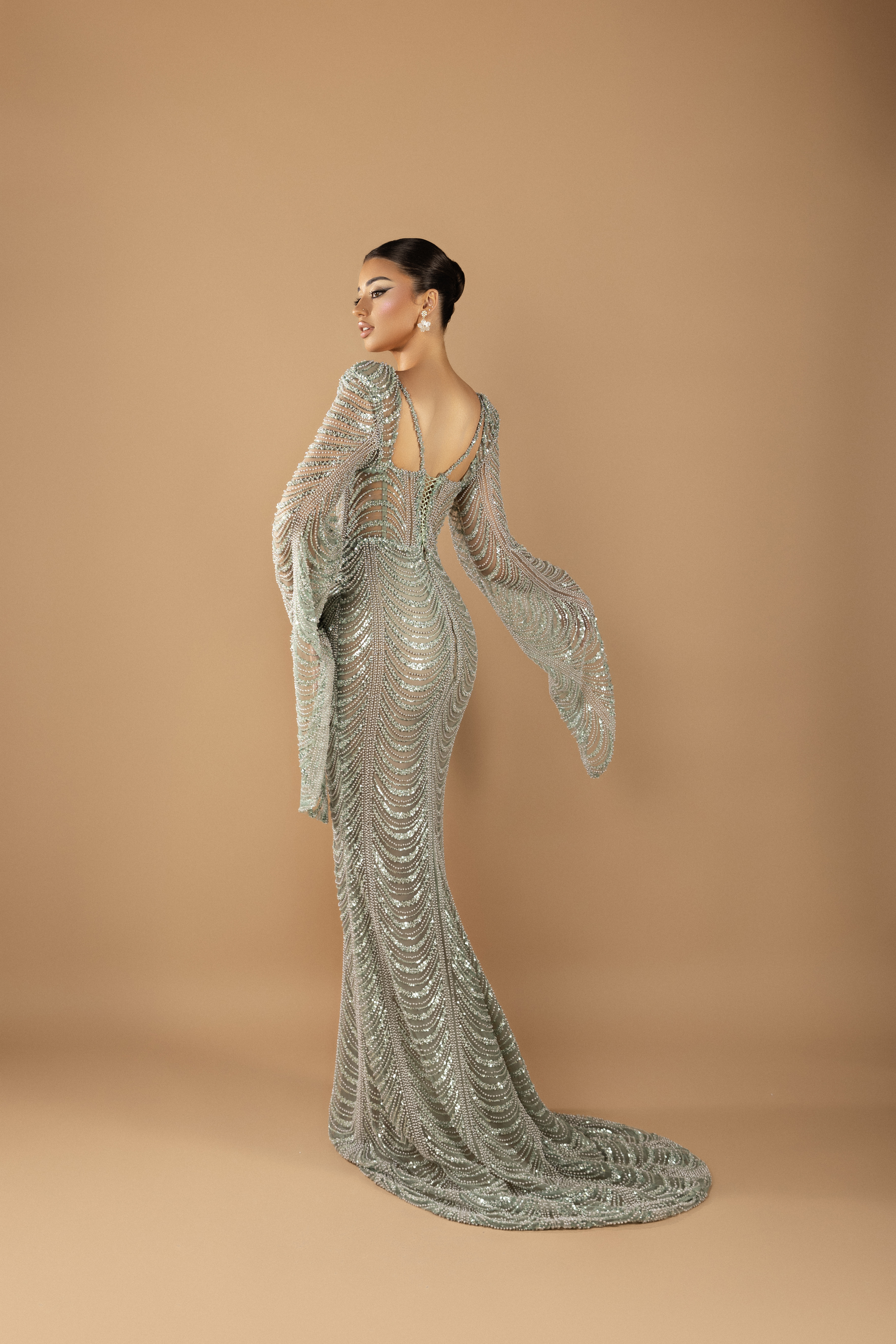 Asael Collection - Sage x Tulle Dress