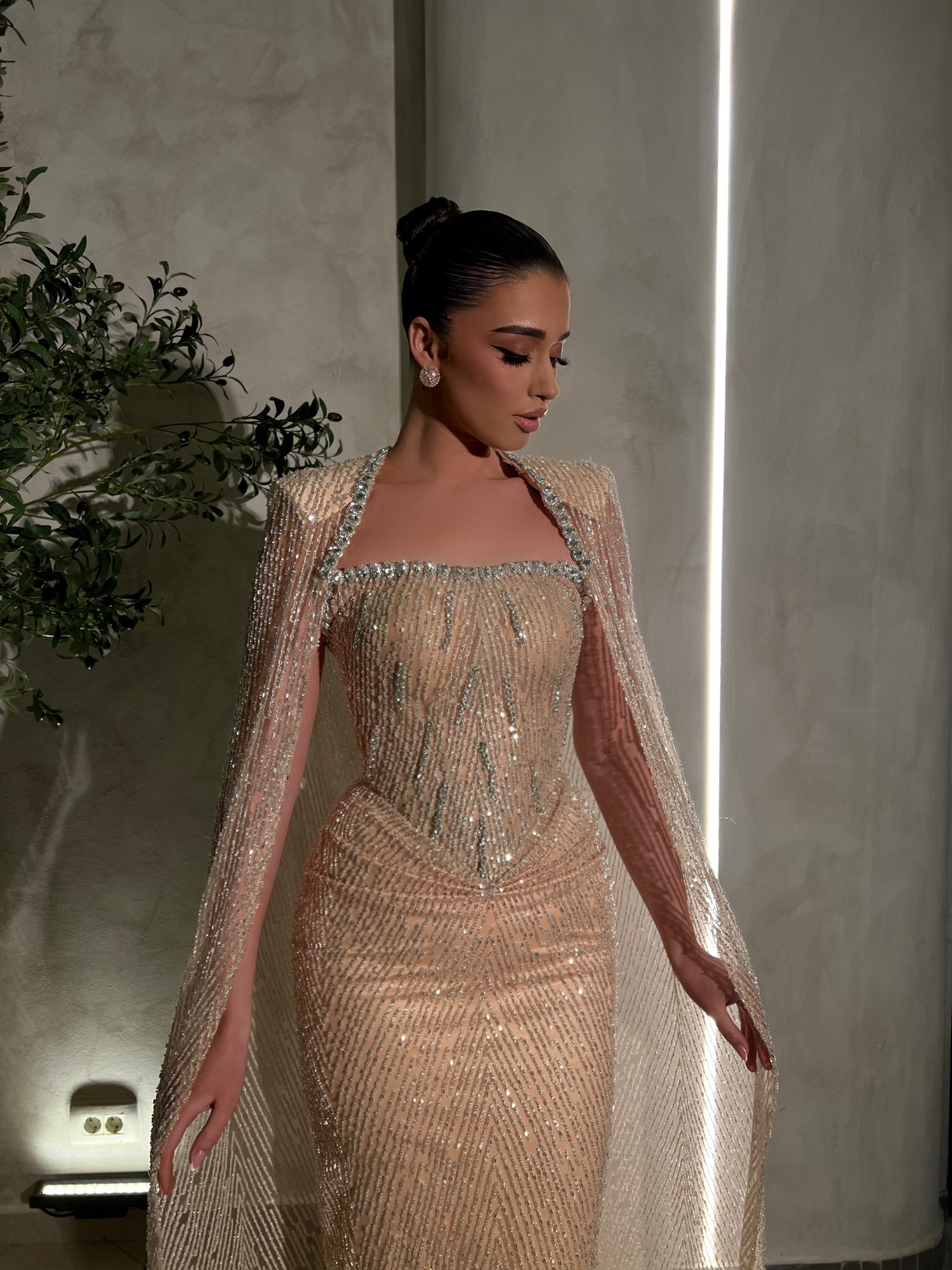 Elegant Sequin Evening Gown