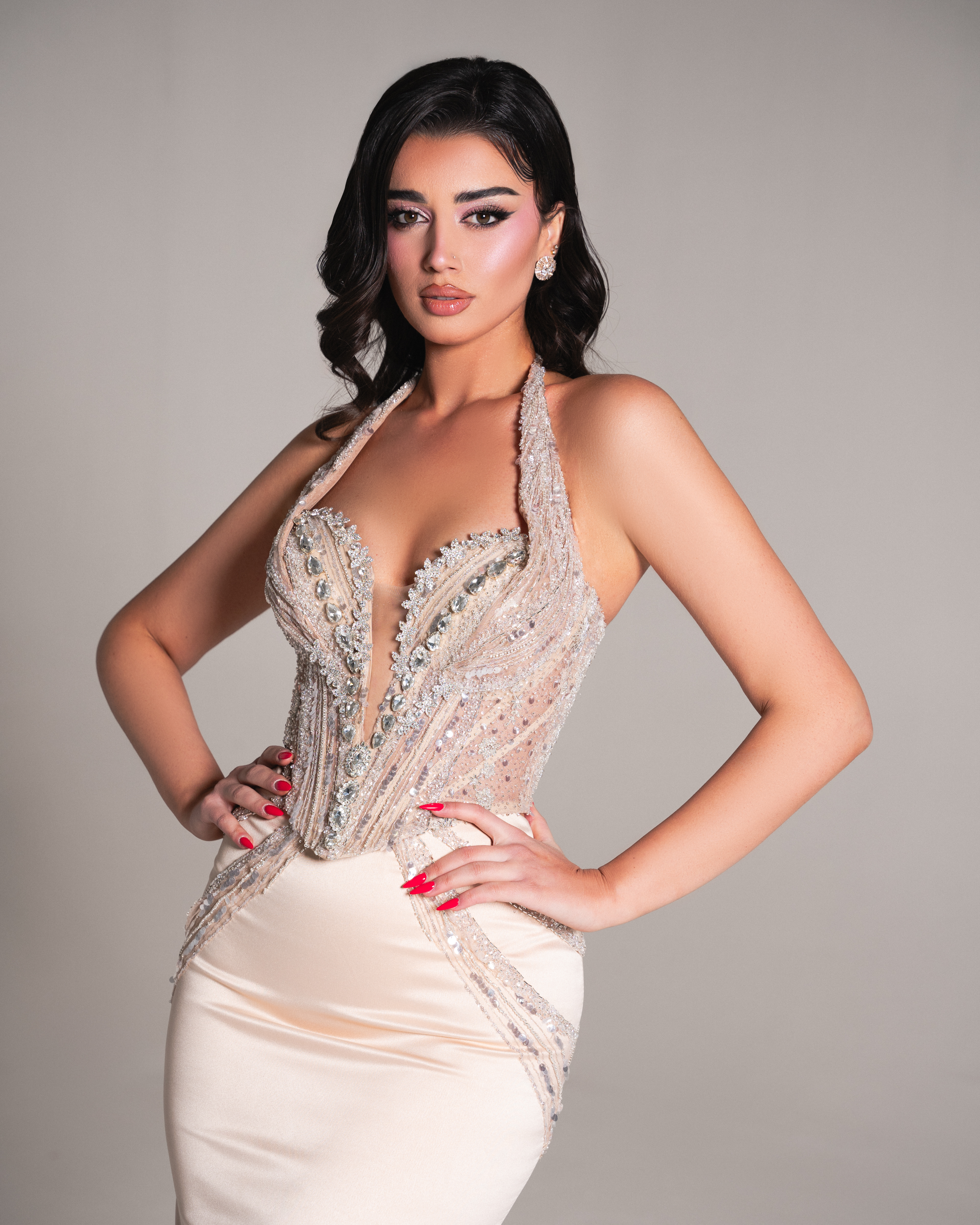 Le Brielle - Spring Collection - Hazel Mix Satin Dress