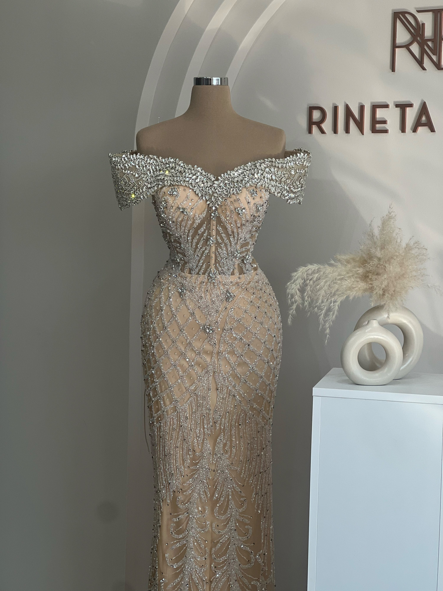 Embellished Evening Gown